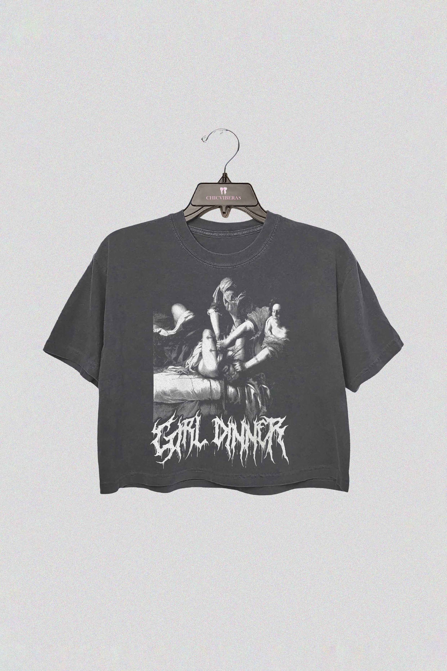 Black Metal Girl Dinner Feminist Baroque Art History Baby Tee