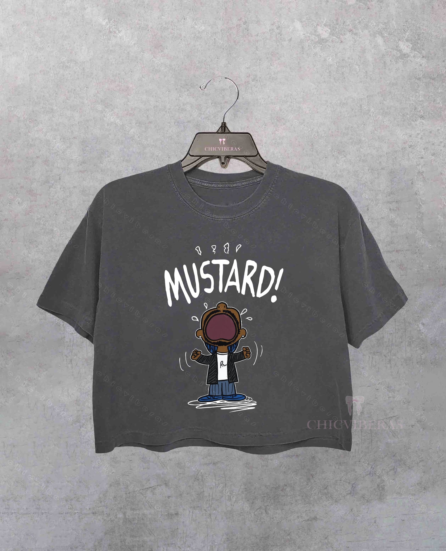 Funny MEME Kendrick Lamar MUSTARD Crop Shirt