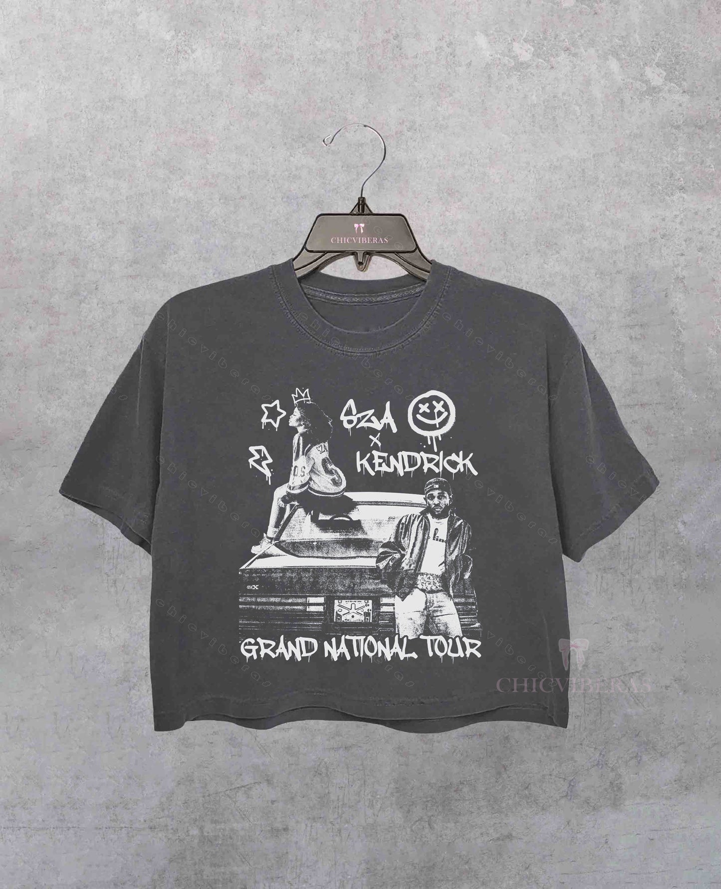 Kendrick & Sza 2025 Grand National Tour Crop Shirt