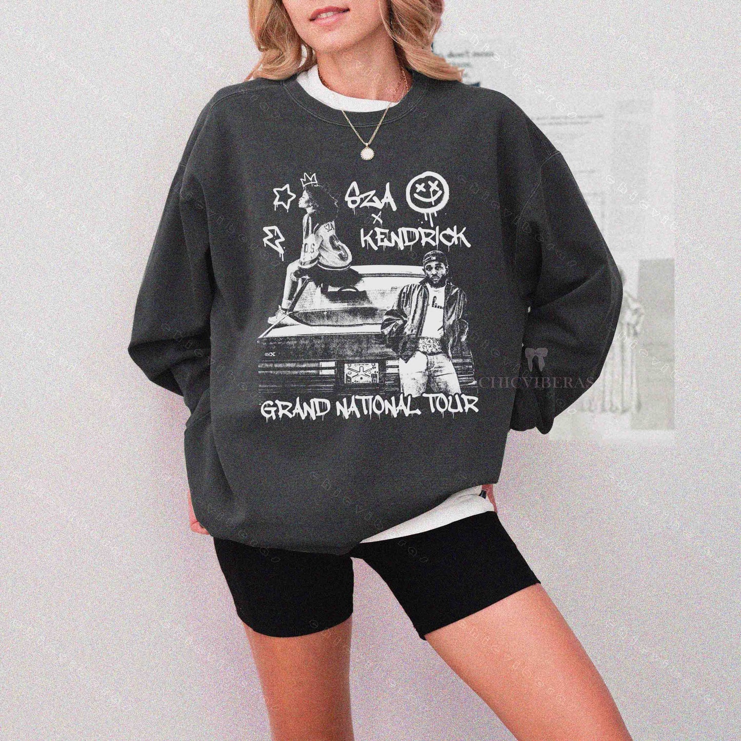 Kendrick & Sza 2025 Grand National Tour Sweatshirt
