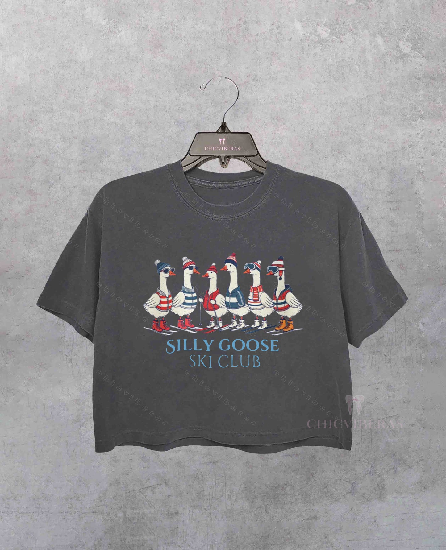 Silly Goose Ski Club Crop Shirt