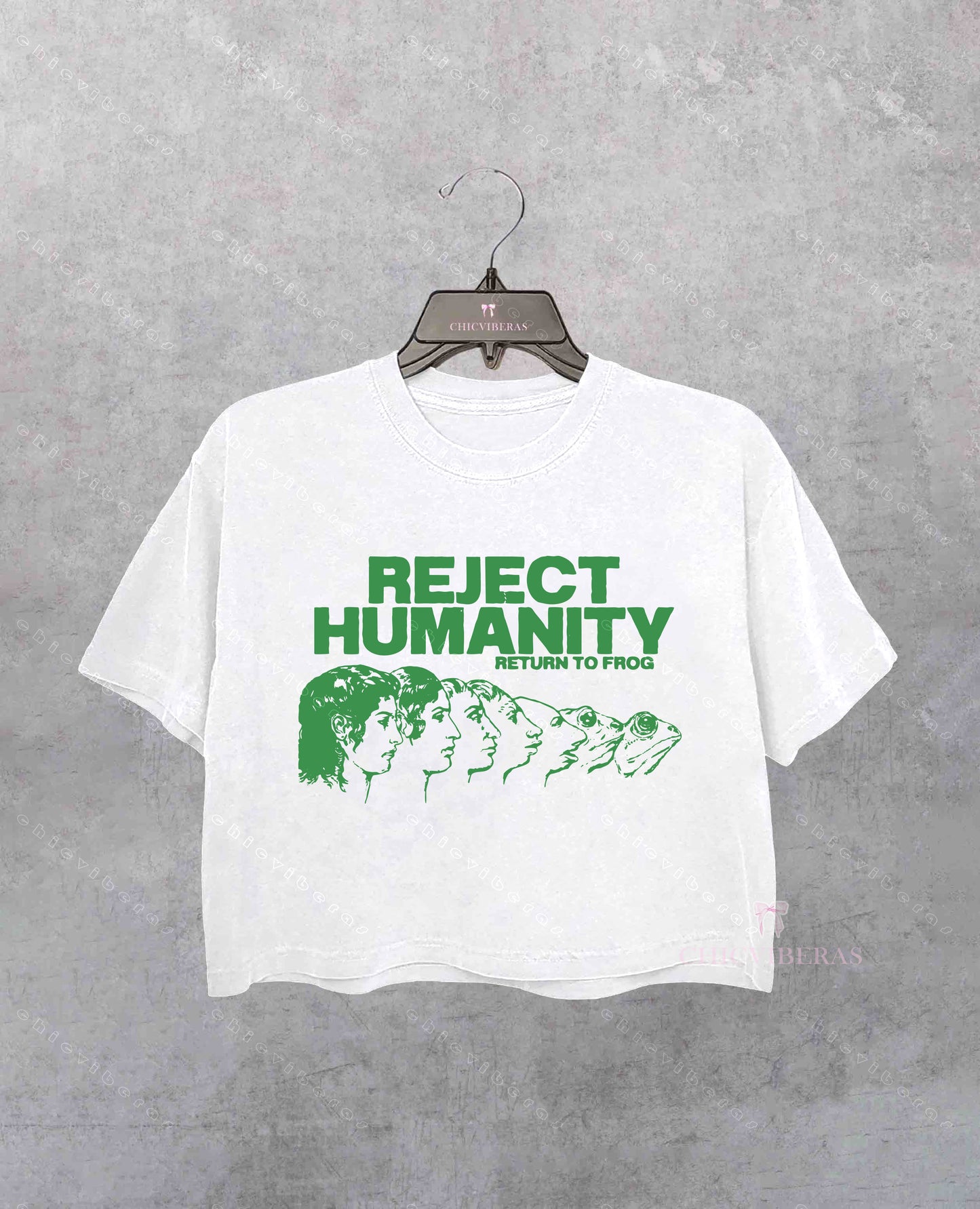 Reject Humanity Frog Crop Shirt