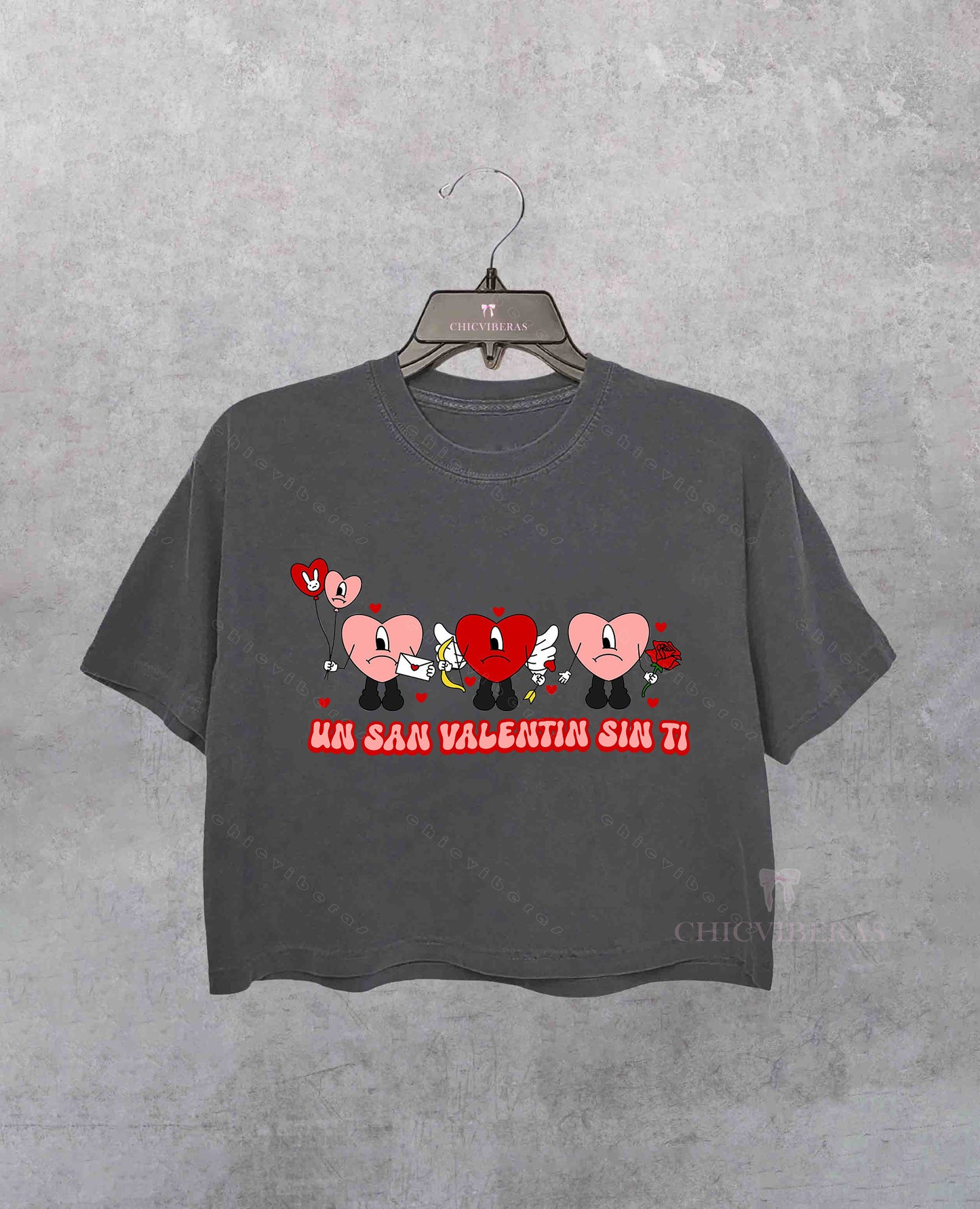 Bad Bunny Valentine Crop Shirt
