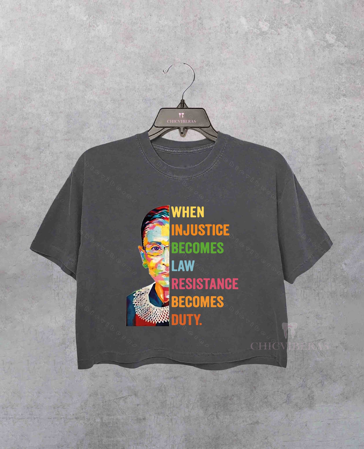 When Injustice Becomes Law Resistance Becomes Duty Crop Shirt