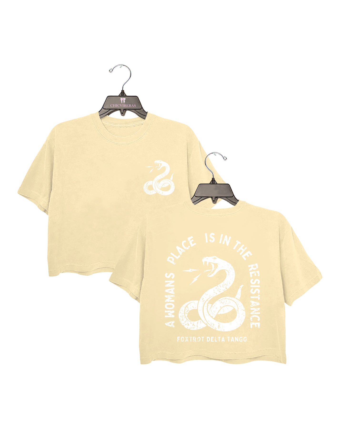 A Womens Place Is In The Resistance Feminism Crop Shirt