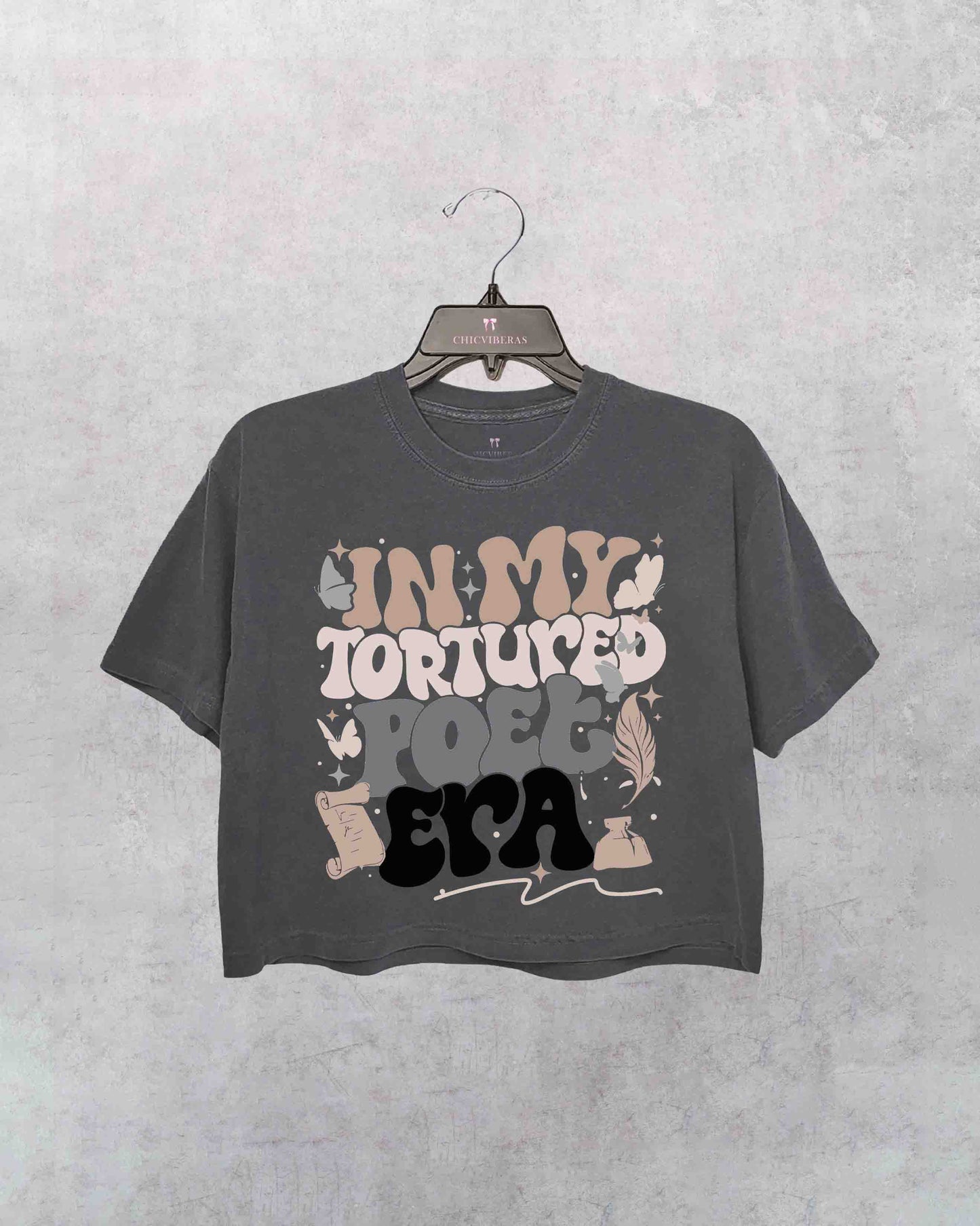 Tortured Poet Era Crop Shirt