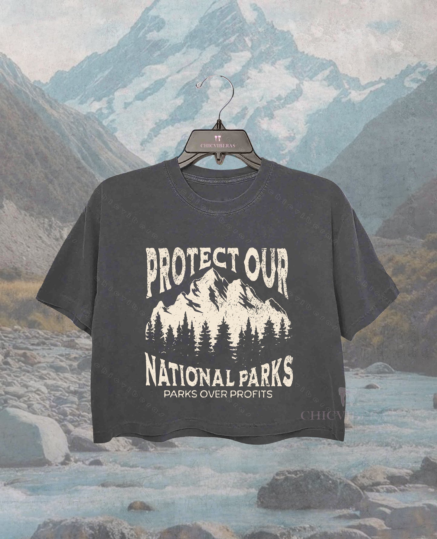 Support Our National Parks Subtle FDT Crop Shirt