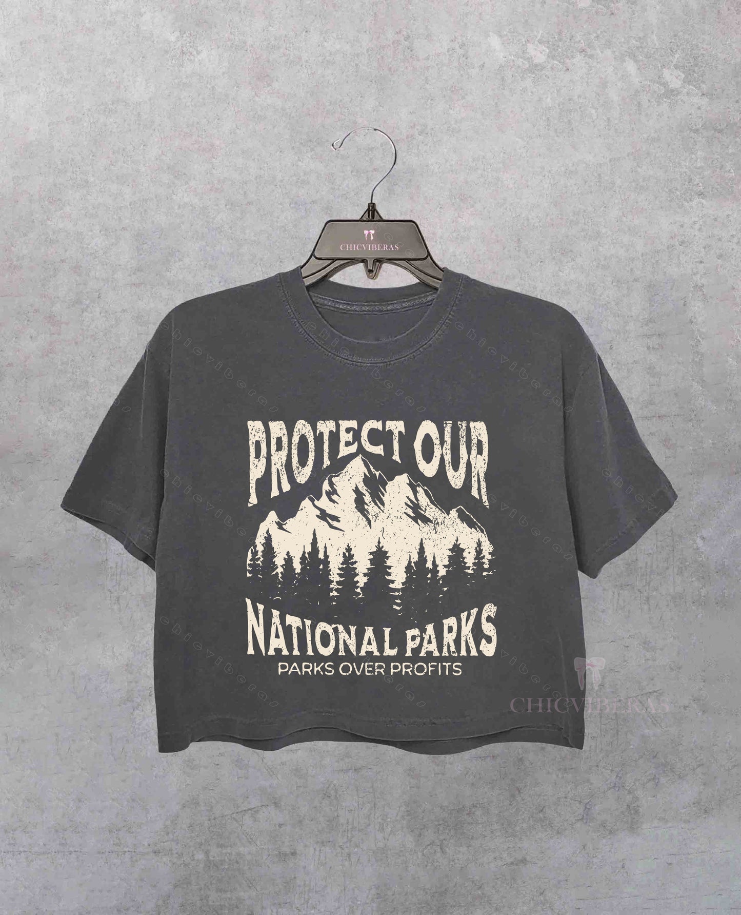 Support Our National Parks Subtle FDT Crop Shirt