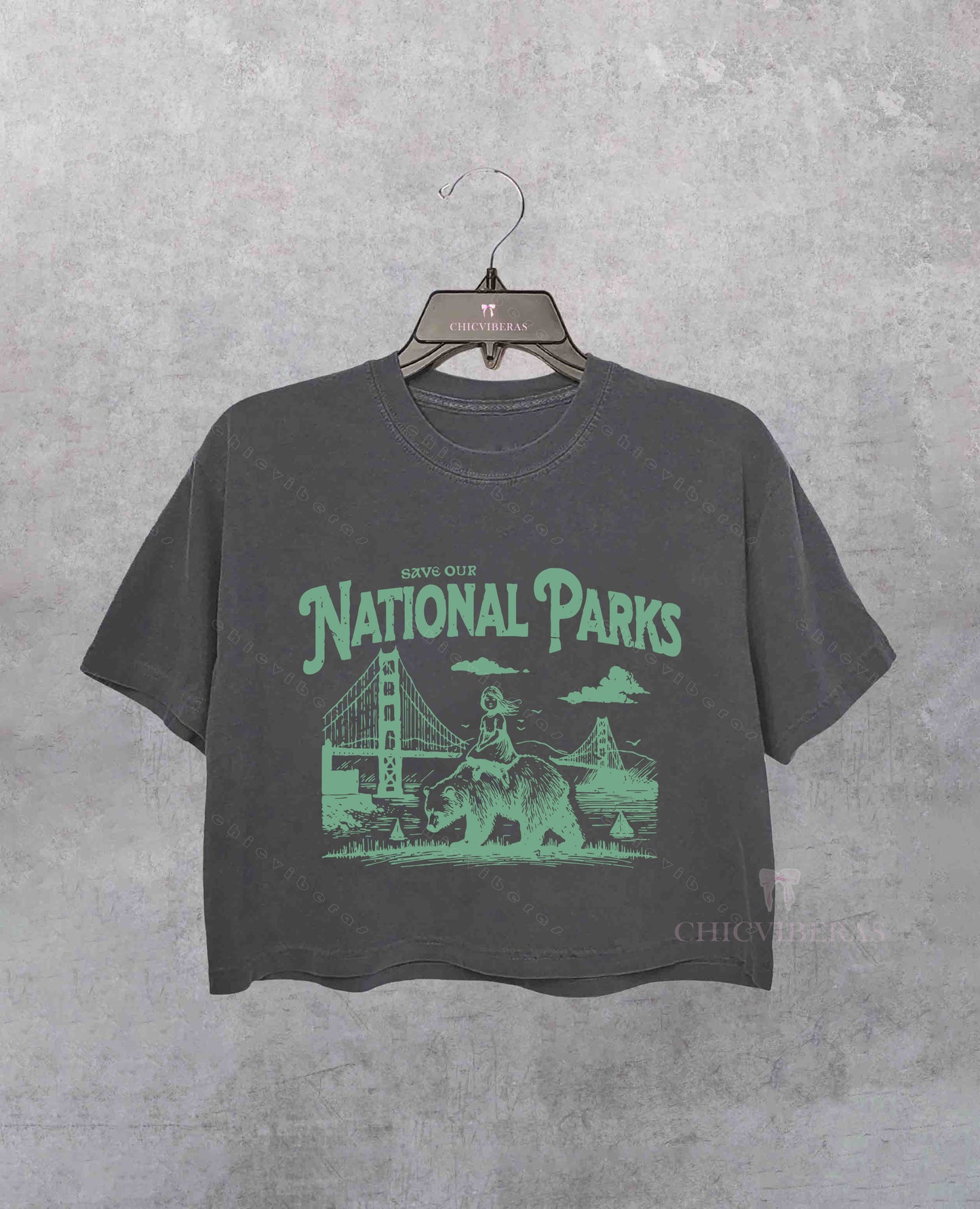 Save Our National Parks Nature Conservation Crop Shirt