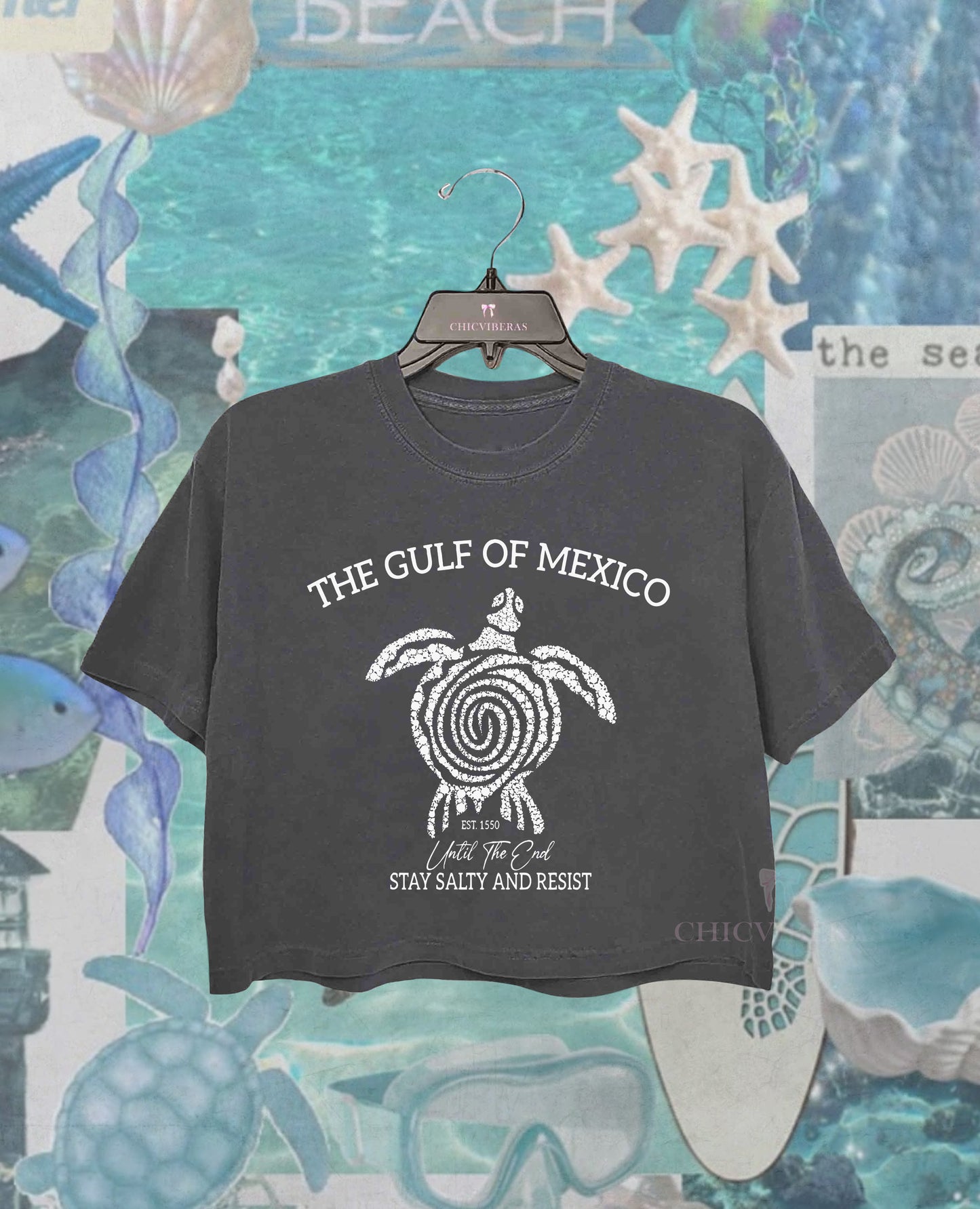 Gulf Coast Mexico Beach Crop Shirt