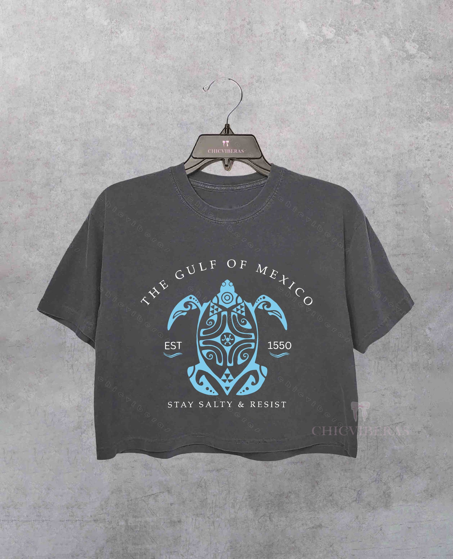 Gulf of Mexico Stay Salty Resistance Crop Shirt