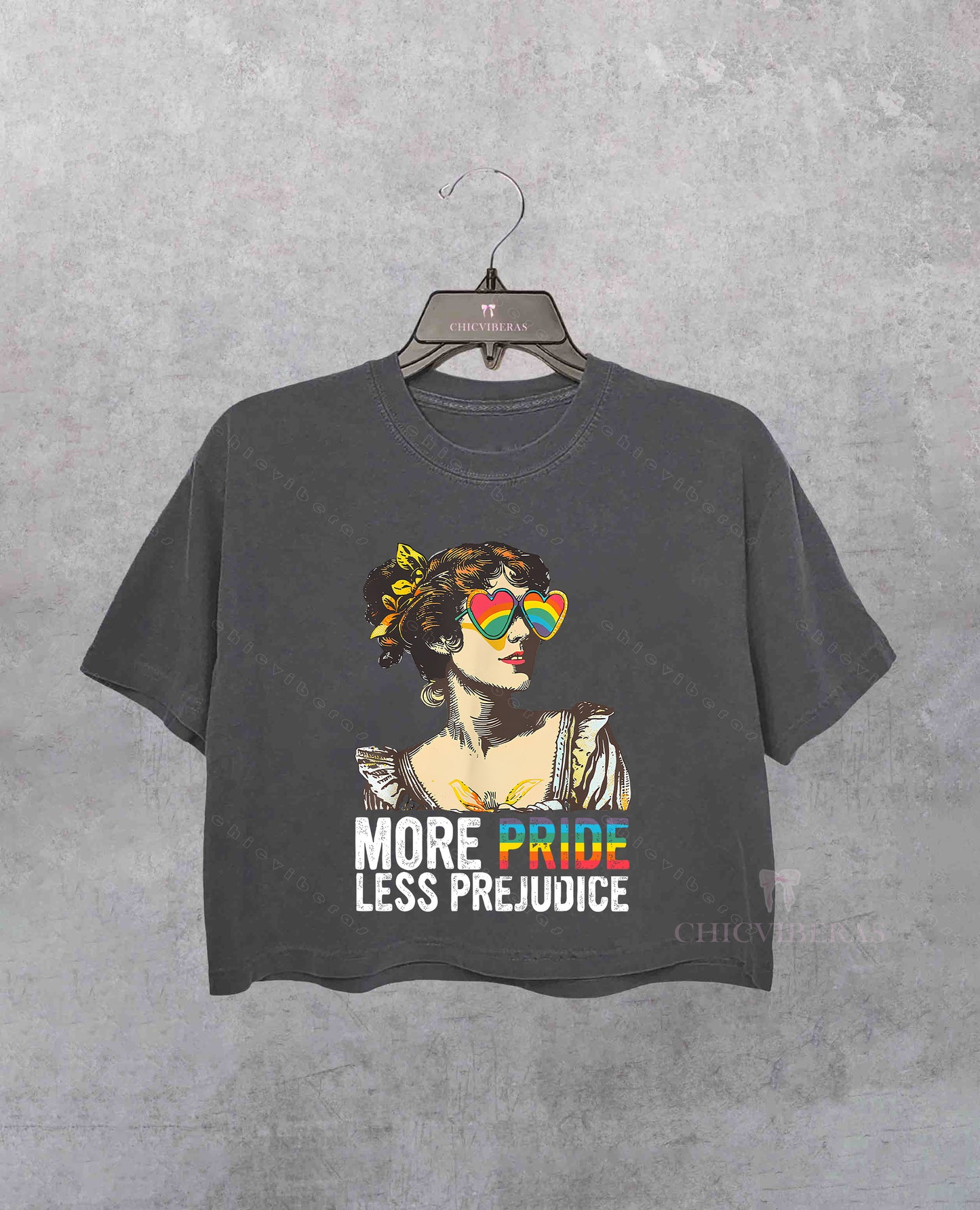 More Pride Less Prejudice LGBTQ Crop Shirt