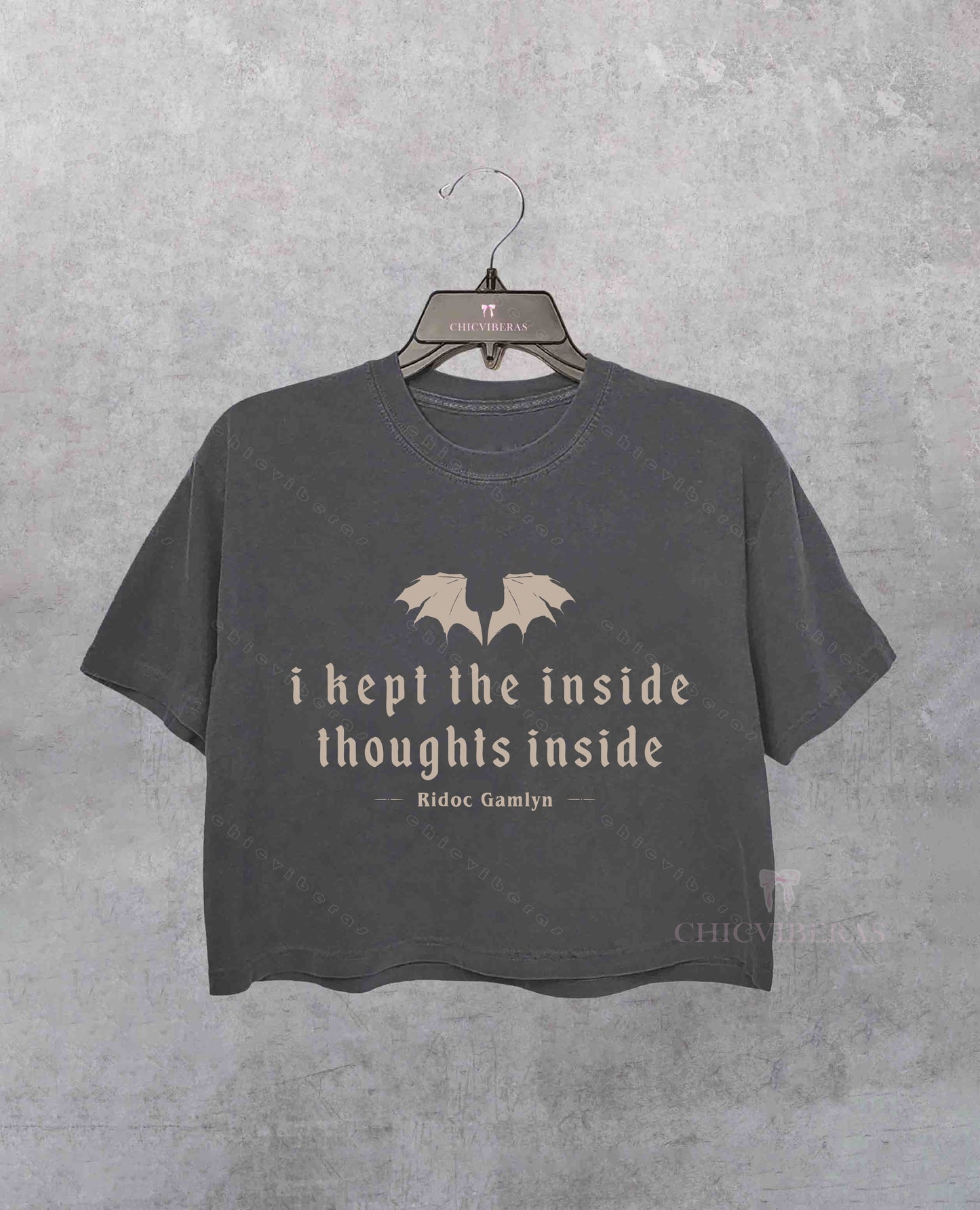 I Kept The Inside Thoughts Inside Quest Squad Crop Shirt