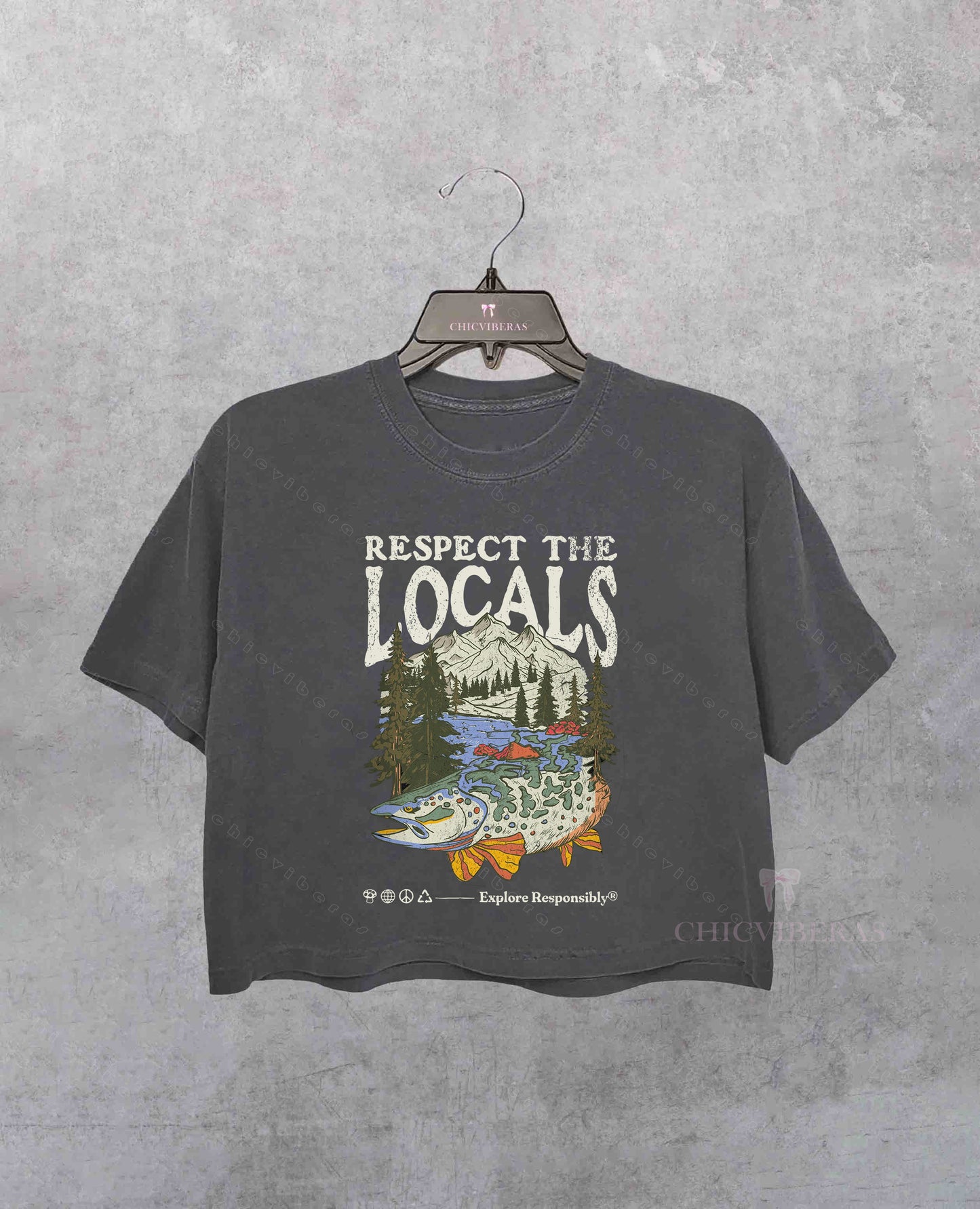 Respect the Locals Nature Lover Crop Shirt