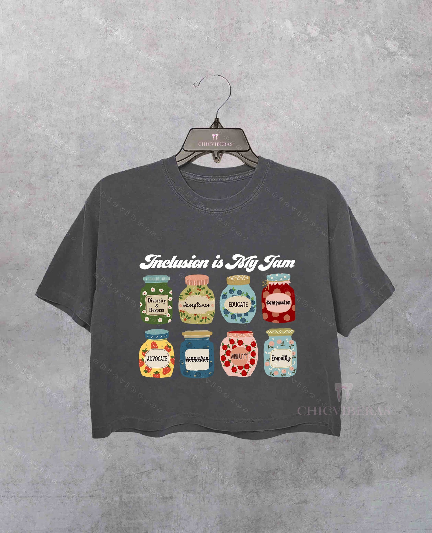 Inclusion Is My Jam Neurodiversity Crop Shirt