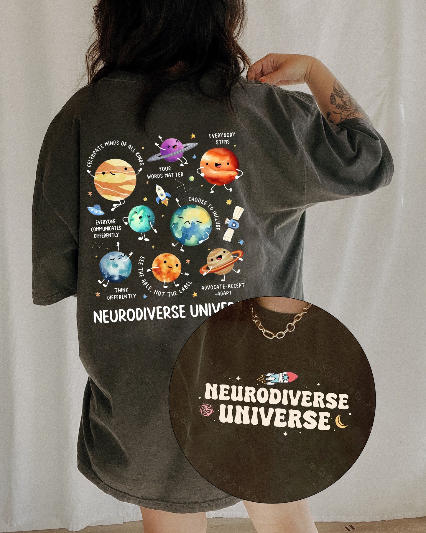 Autism Awareness Neurodiverse Universe Tee