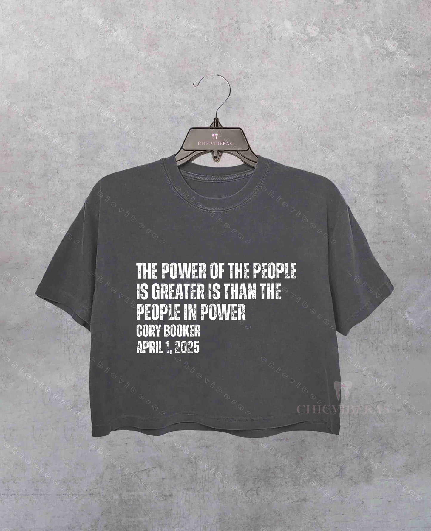 The Power Of The People Is Greater Than The People In Power Crop Shirt