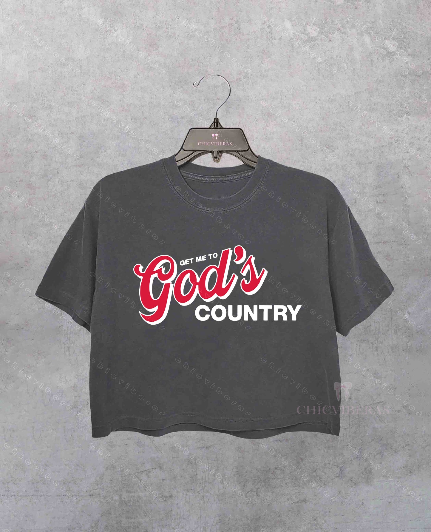 Get Me To God's Country Crop Shirt