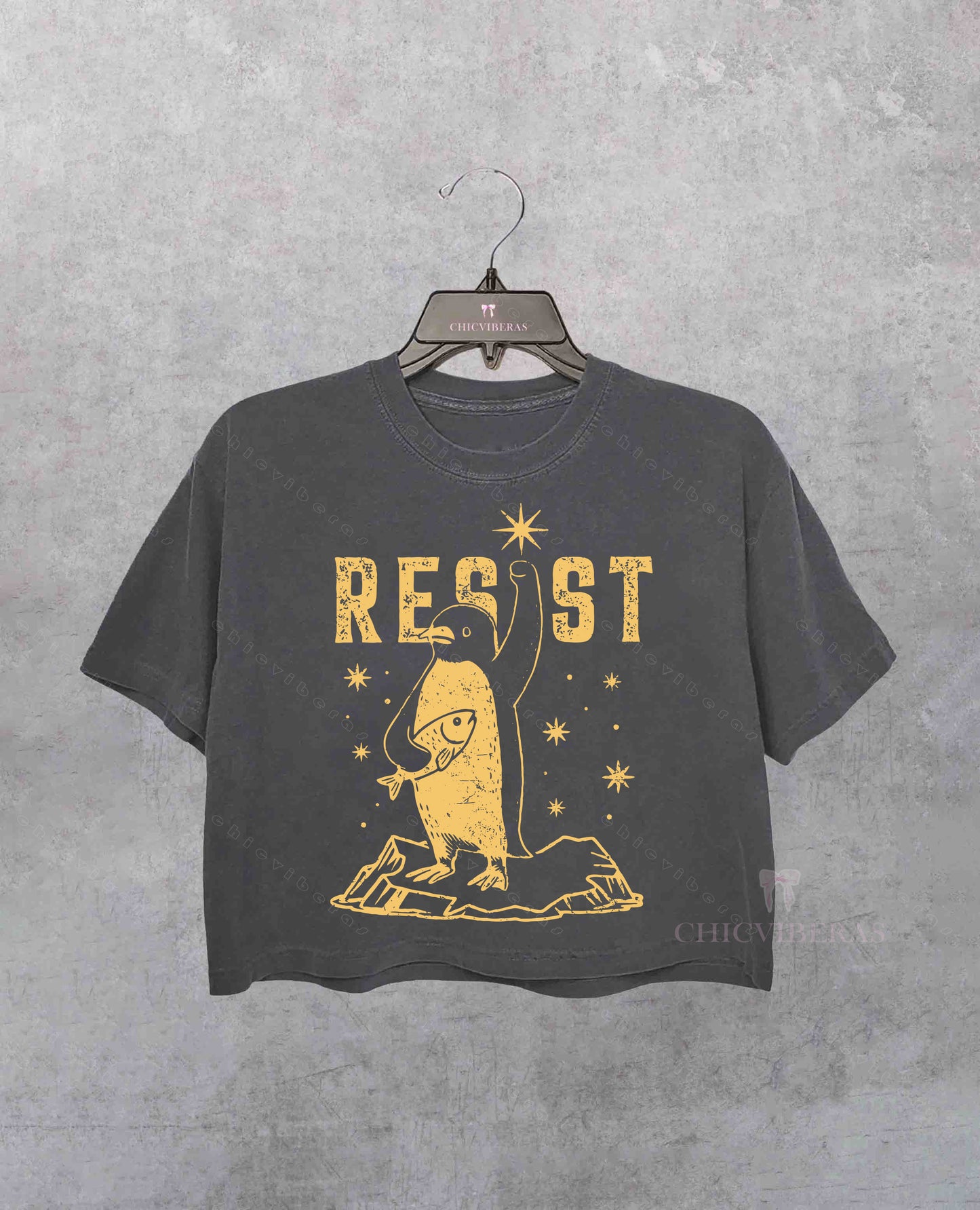 Penguins RESIST Subtle FDT Crop Shirt