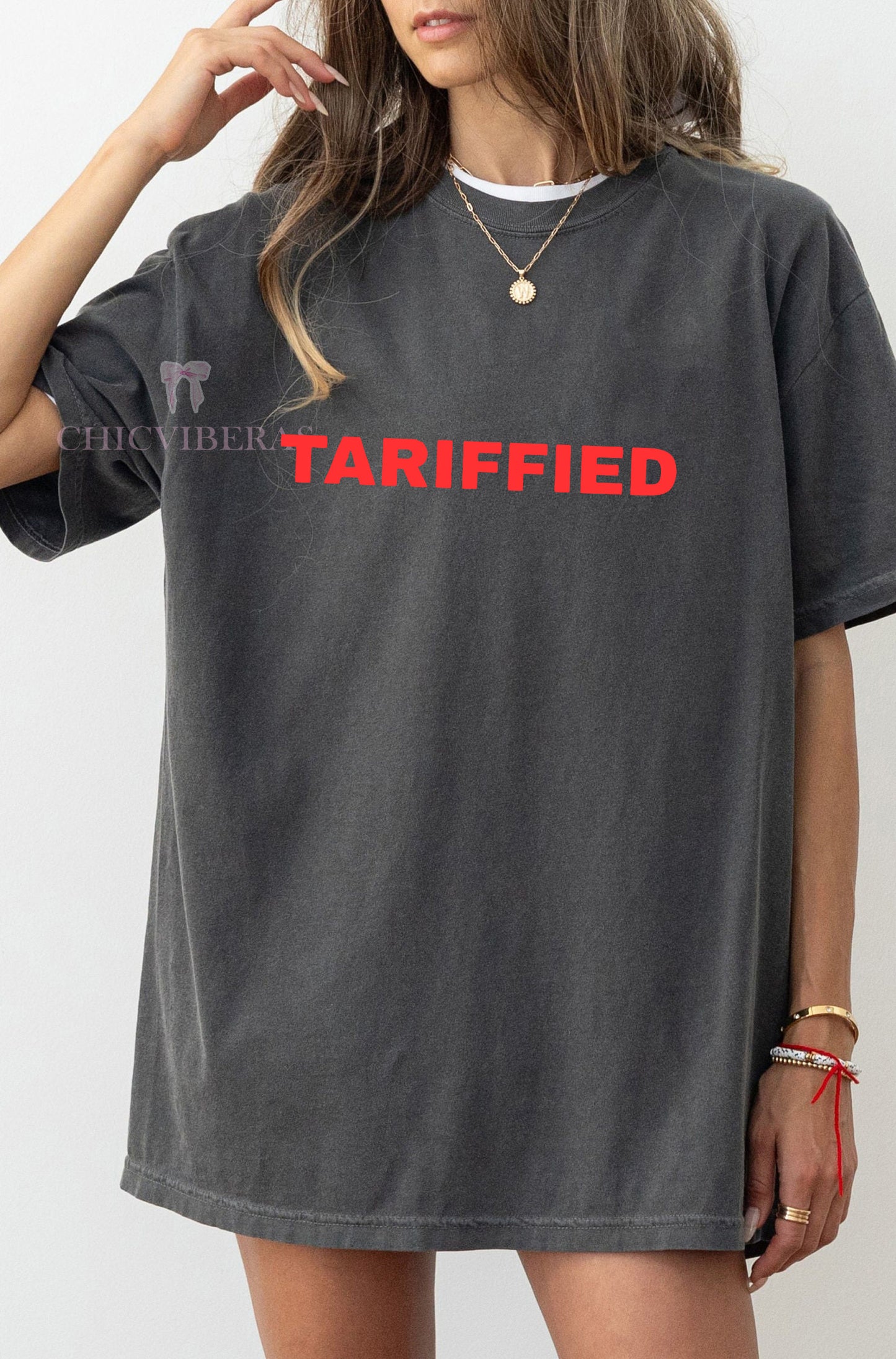TARIFFIED Lizzo Inspired FDT Satire Crop Shirt