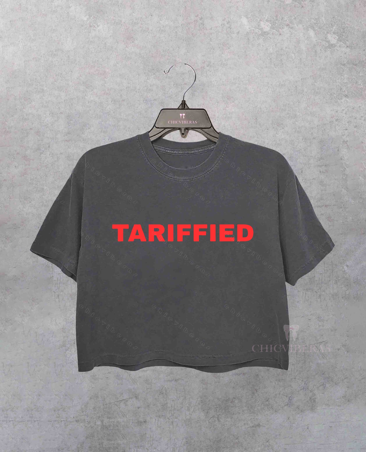 TARIFFIED Lizzo Inspired FDT Satire Crop Shirt