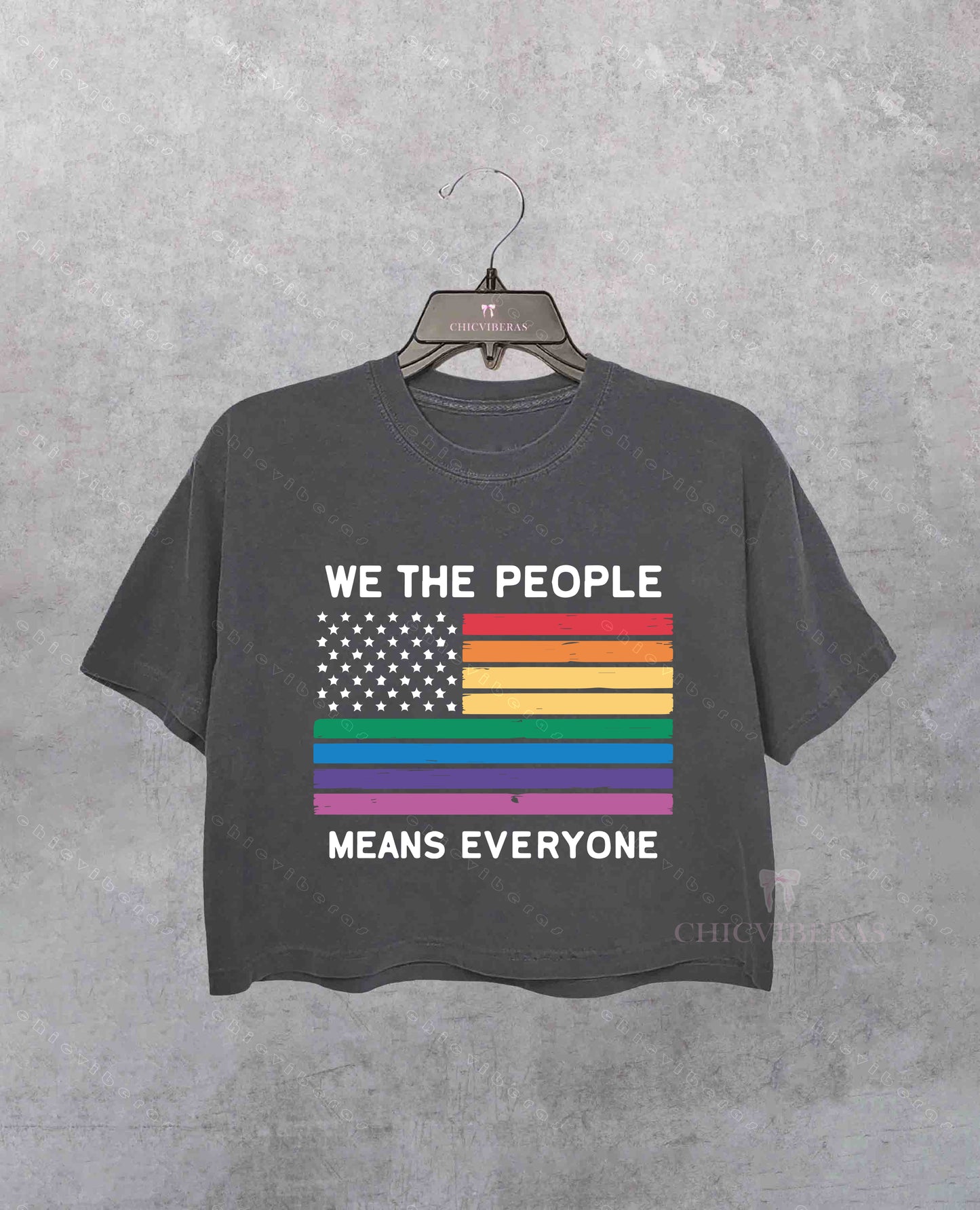 We The People Means Everyone Crop Shirt