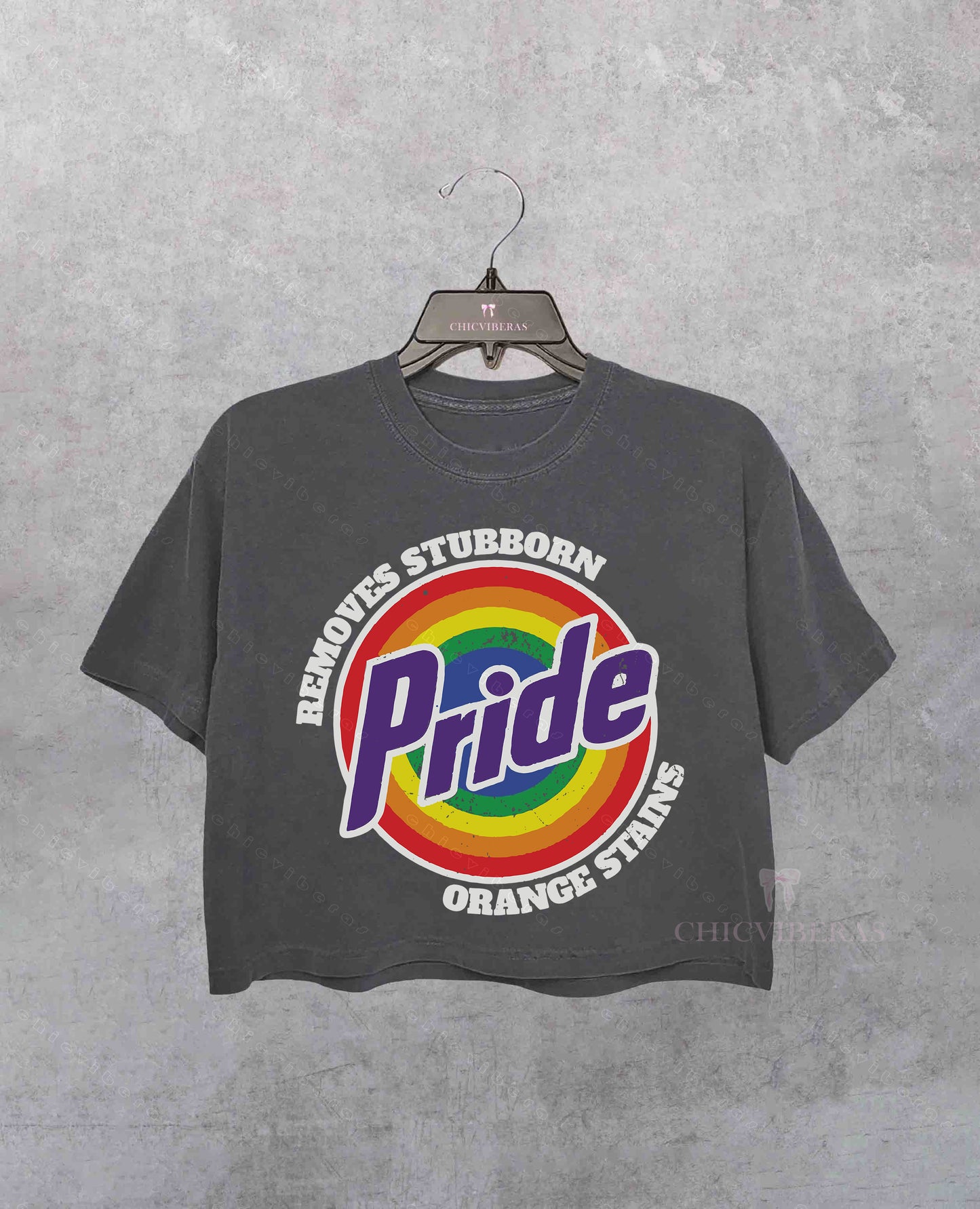 Pride Removes Stubborn Orange Stains LGBTQ Crop Shirt