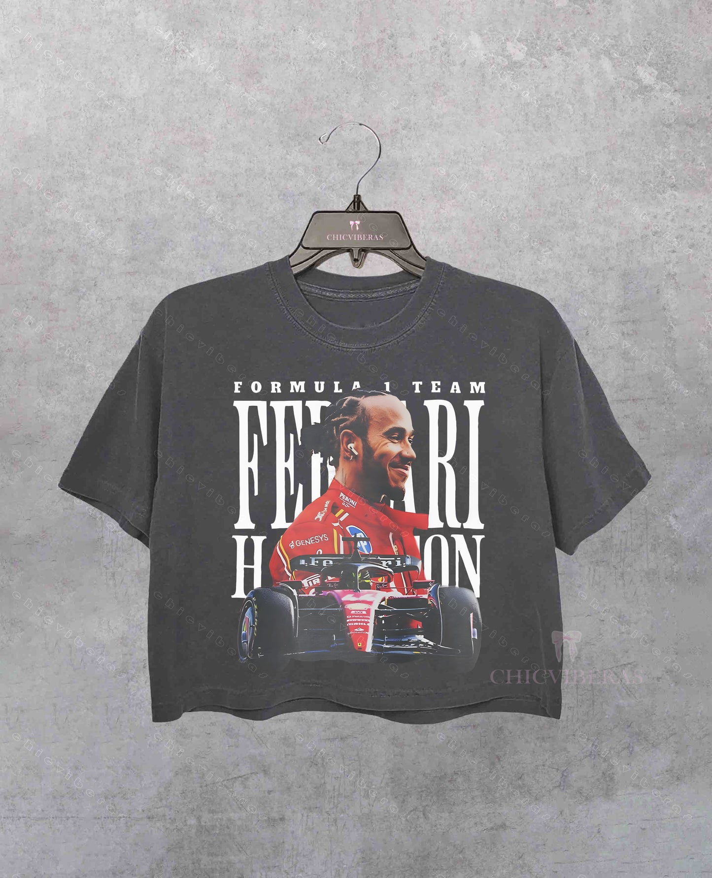 Lewis Hamilton Ferrari F1 Crop Shirt