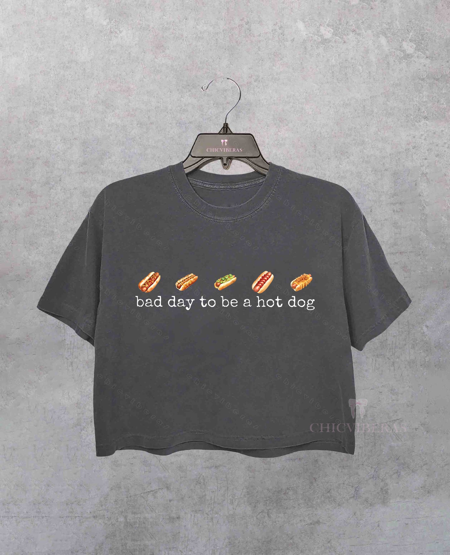 Bad Day to Be a Hotdog 4th of July Crop Shirt