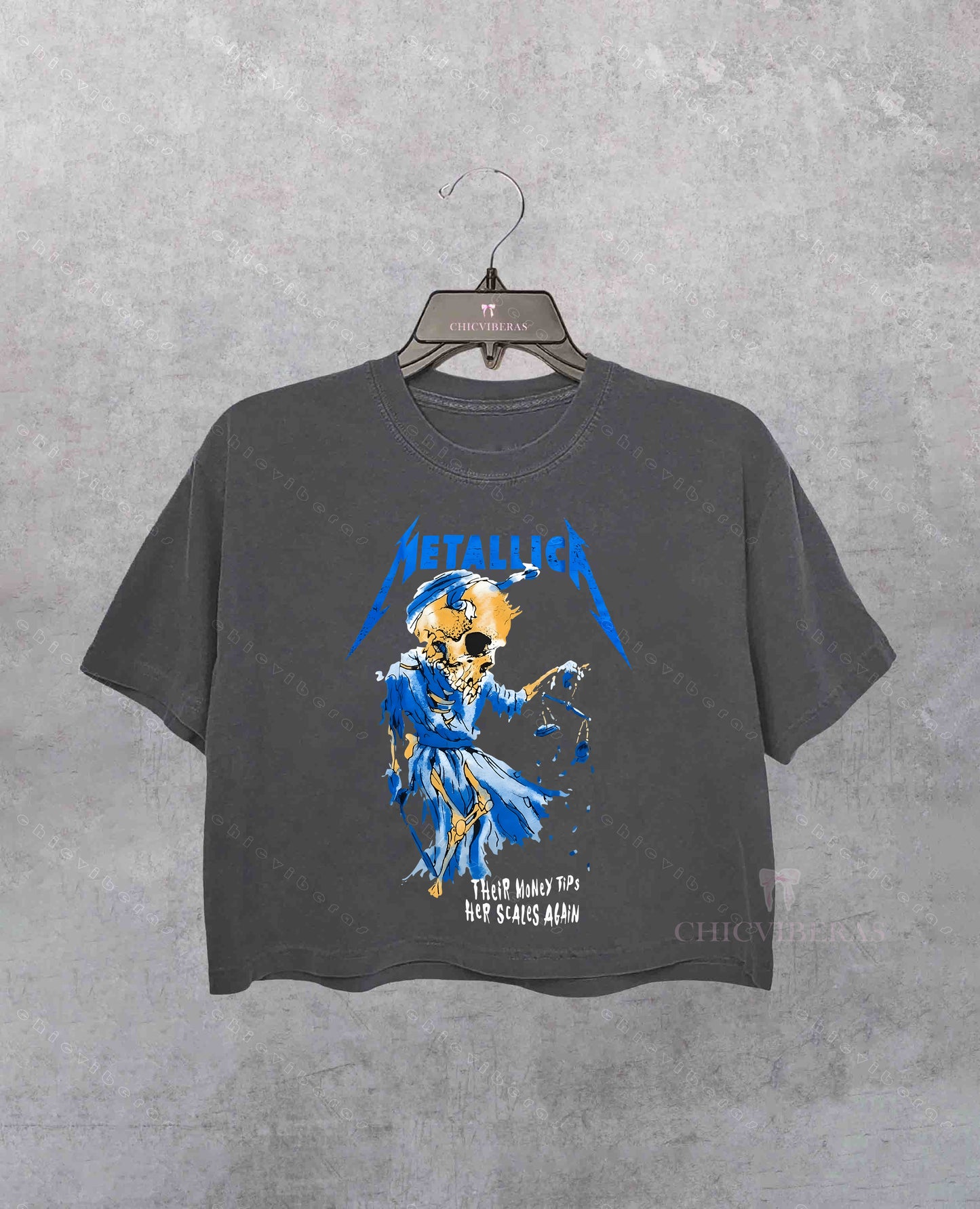 Metallica Metal Band Crop Shirt