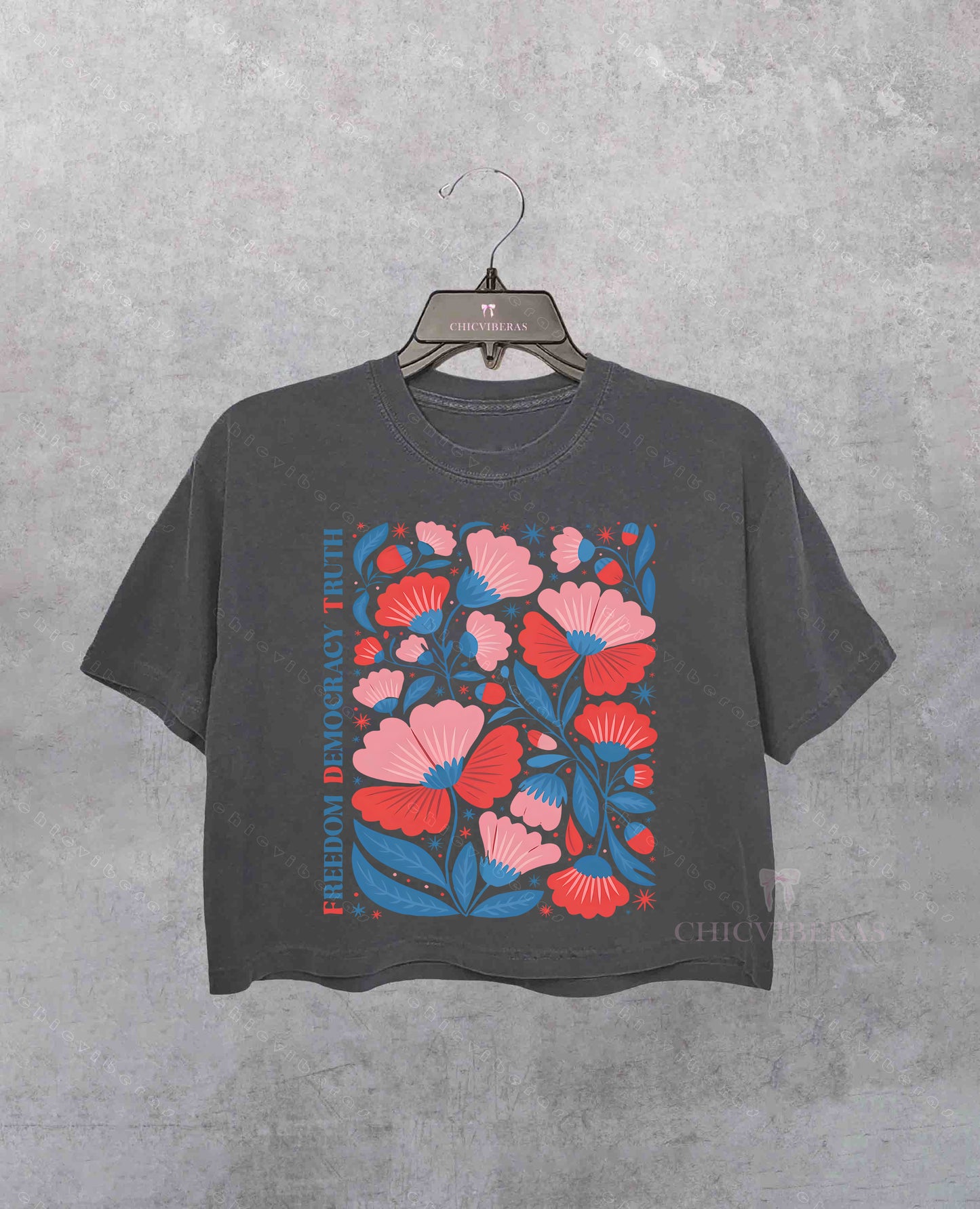 Freedom Democracy Truth FDT Crop Shirt