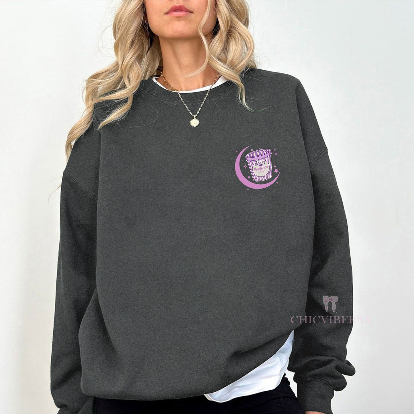 Moonbeam Ice Cream Music Crewneck