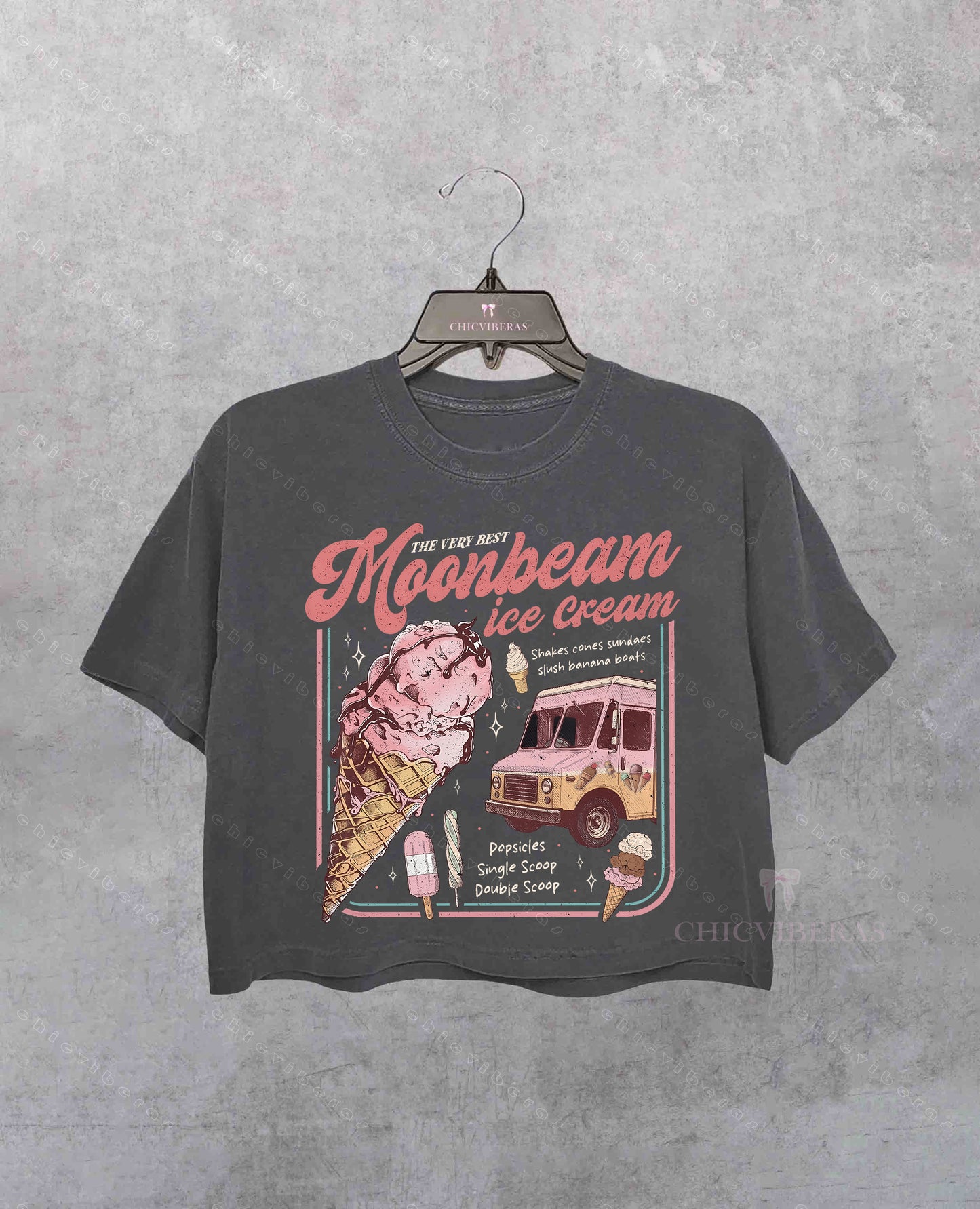 Moonbeam Ice Cream Mr Electric 2025 Concert Crop Shirt