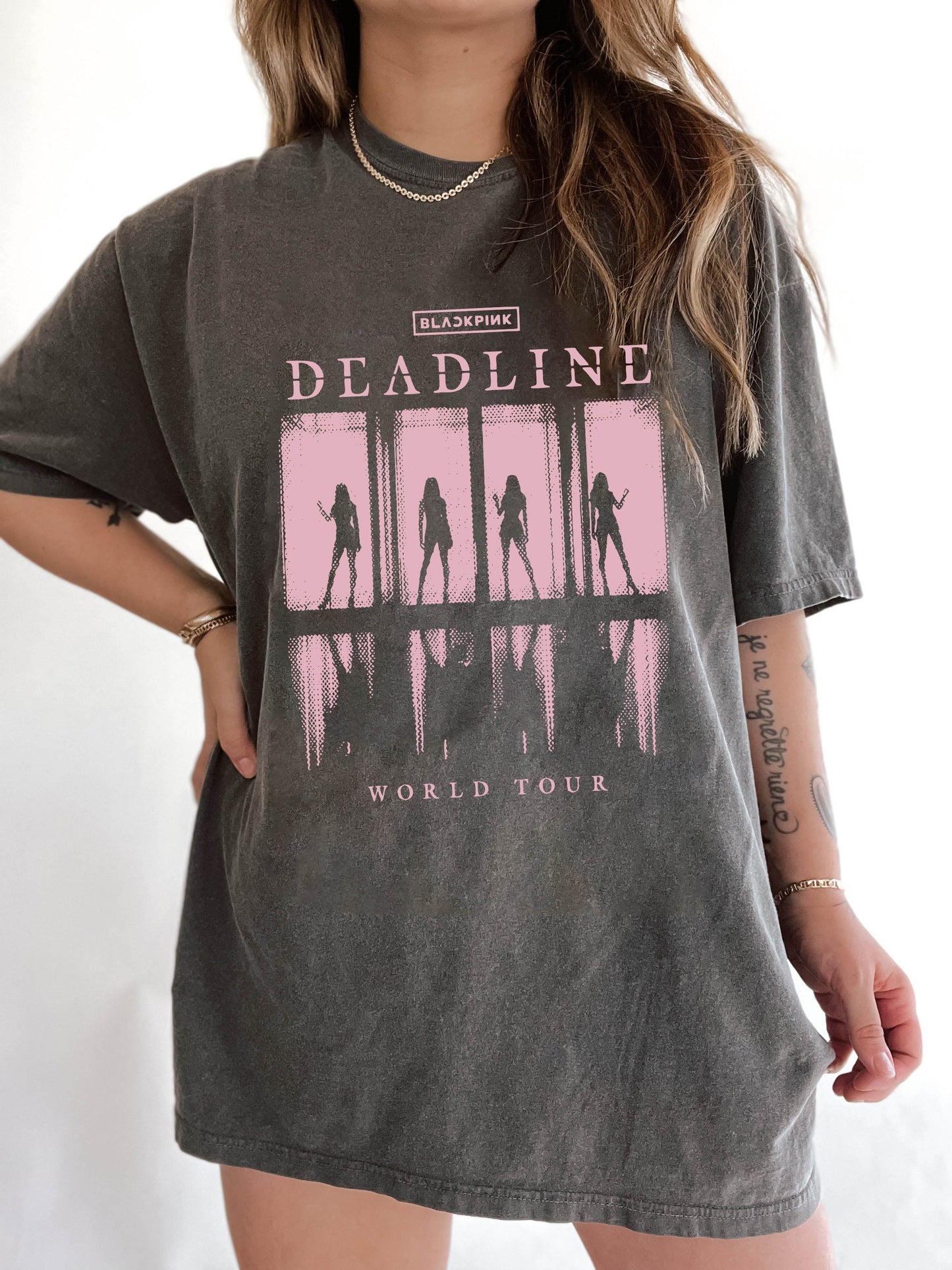 BlackPink Deadline World Tour Kpop Fan Crop Shirt