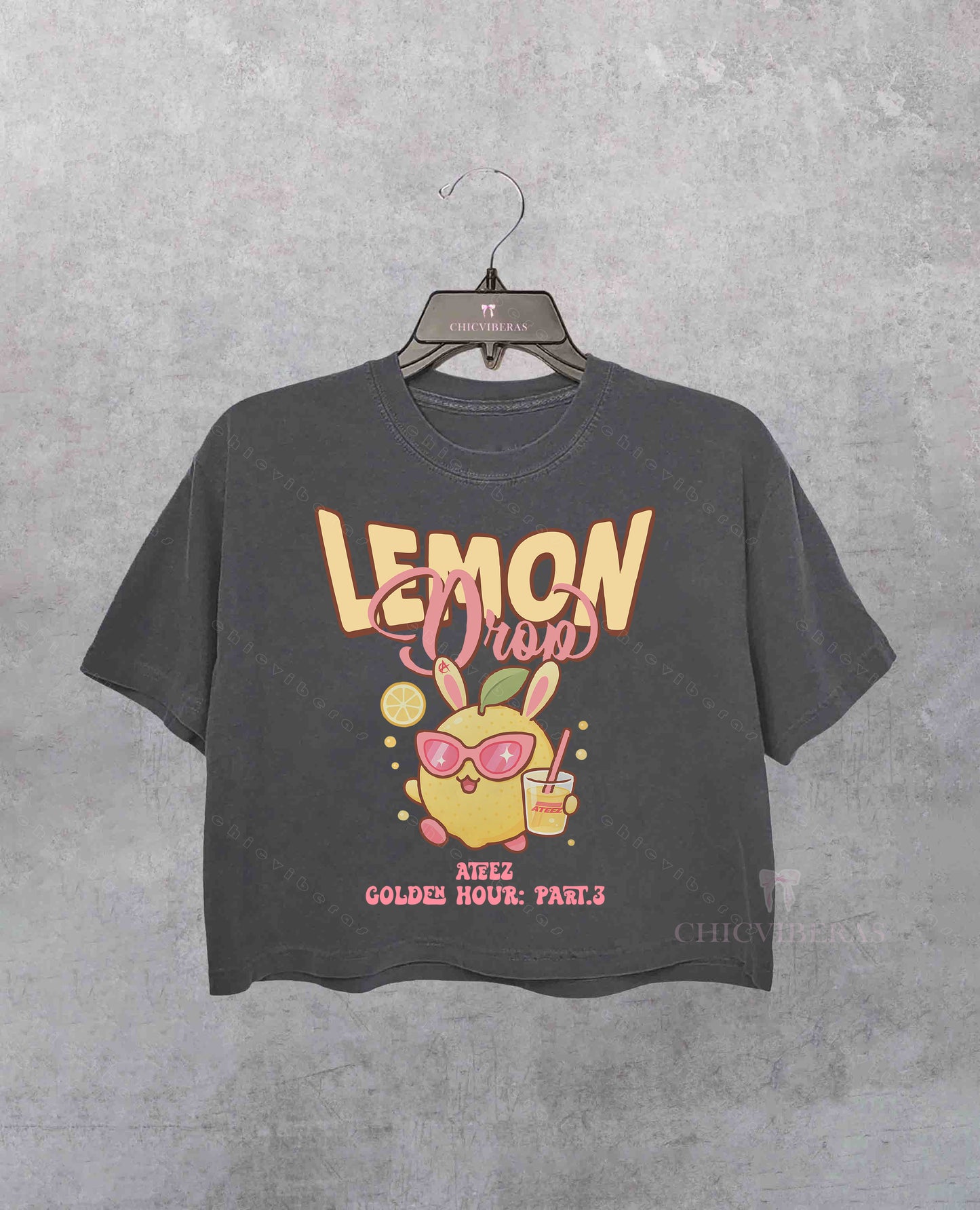 Retro Ateez Lemon Drop Crop Shirt