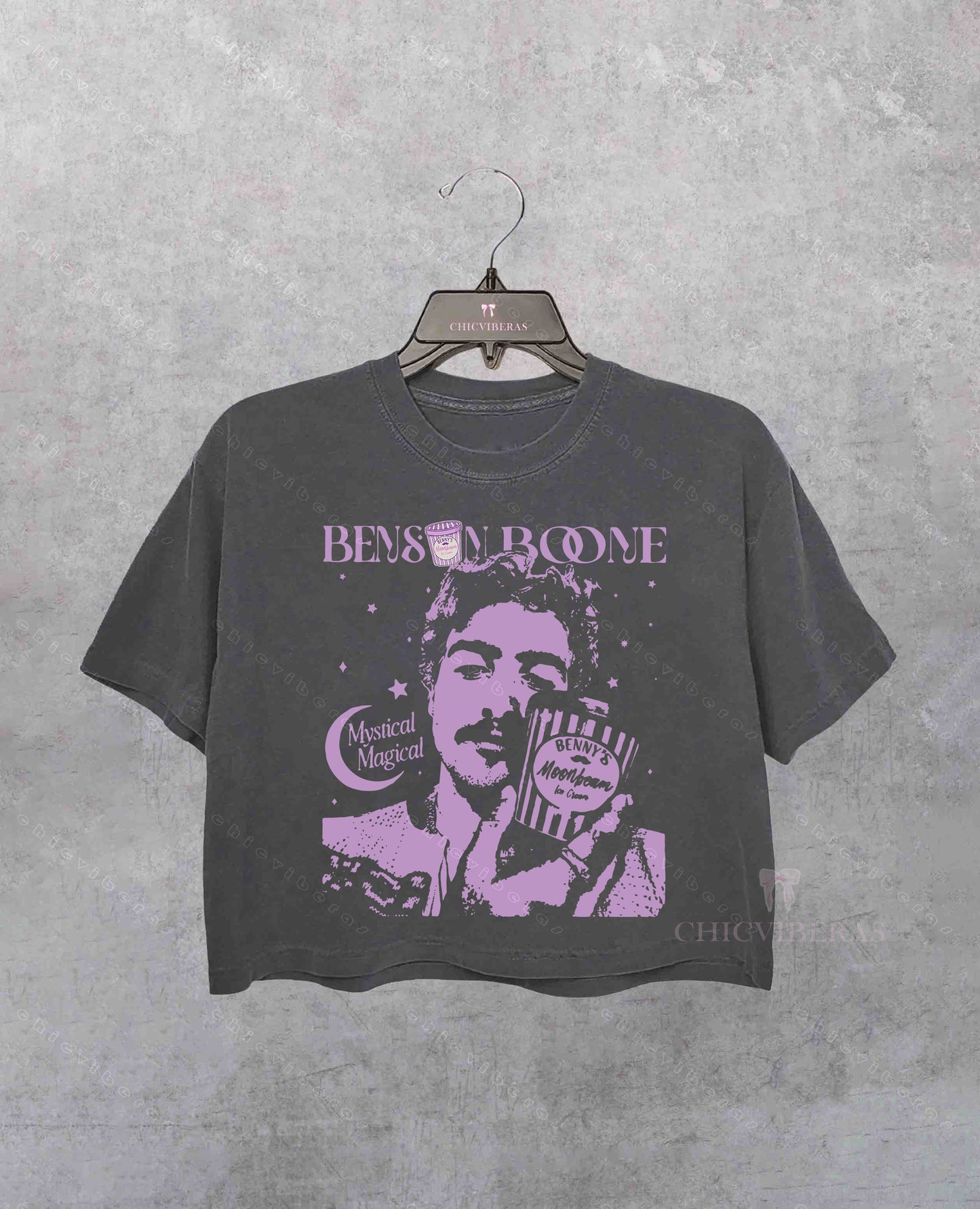 Moonbeam Ice Cream BB Fan Crop Shirt