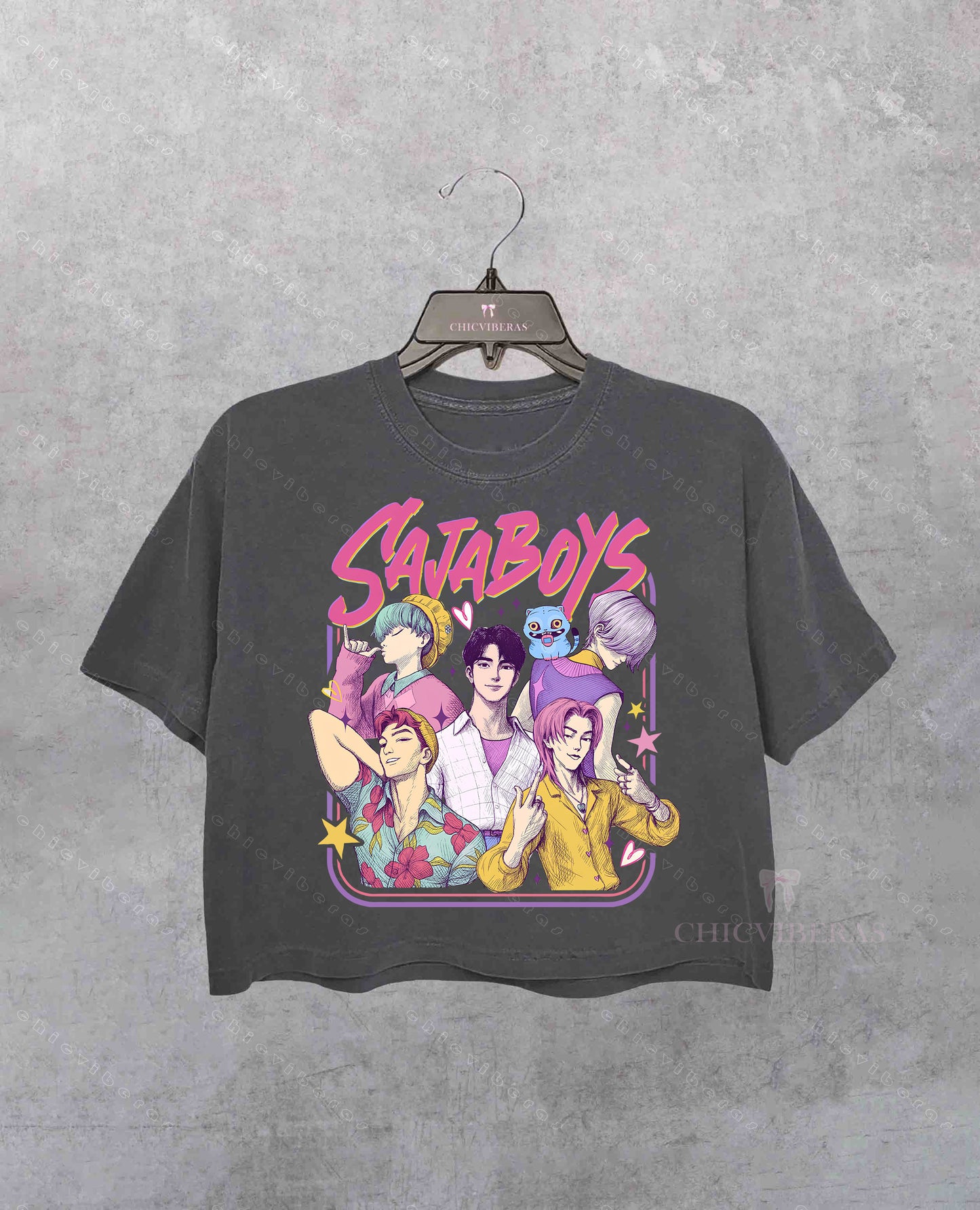 Saja Boys Kpop Demon Hunters Crop Shirt