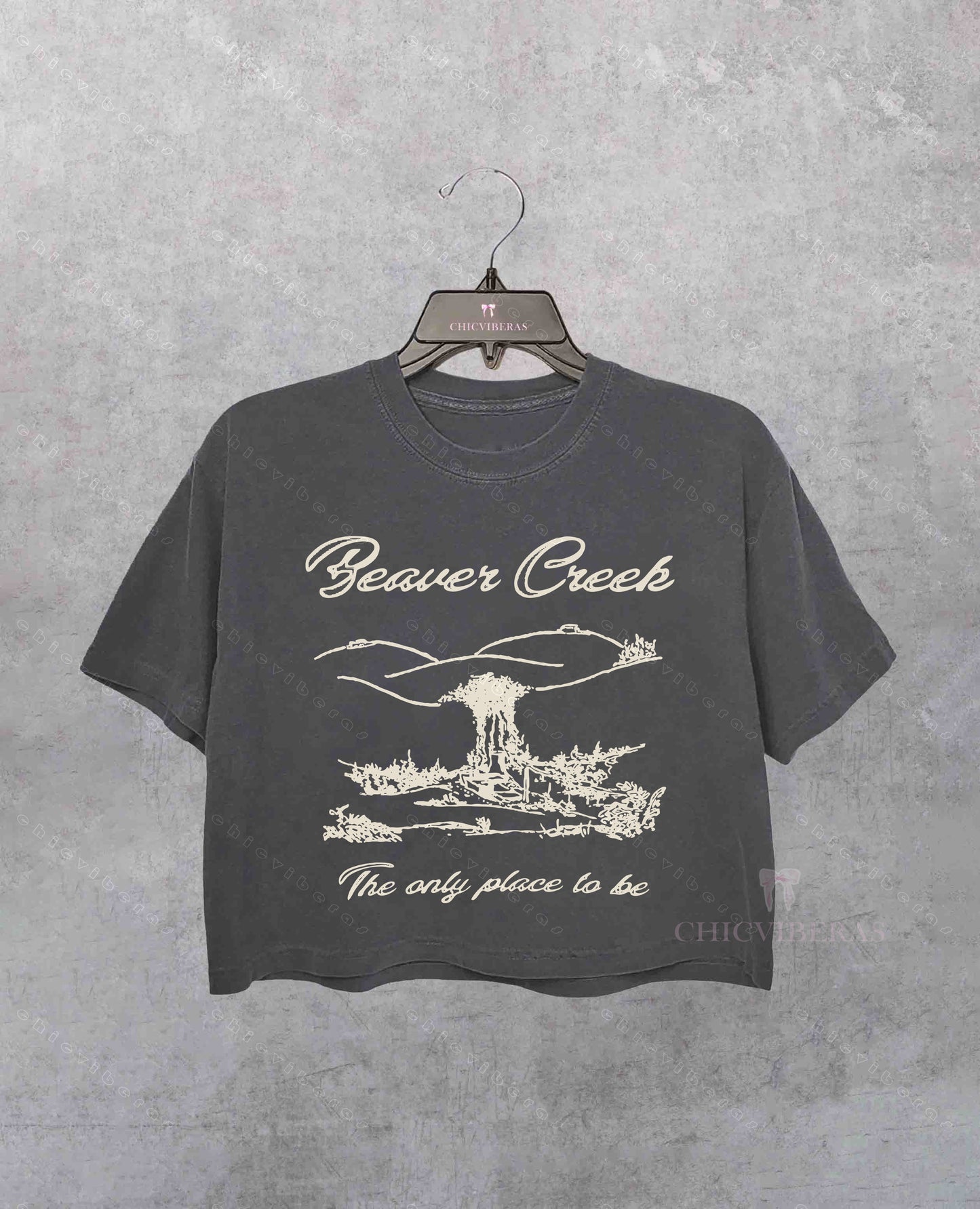 Lesbian Visibility Beaver Creek Funny Crop Shirt