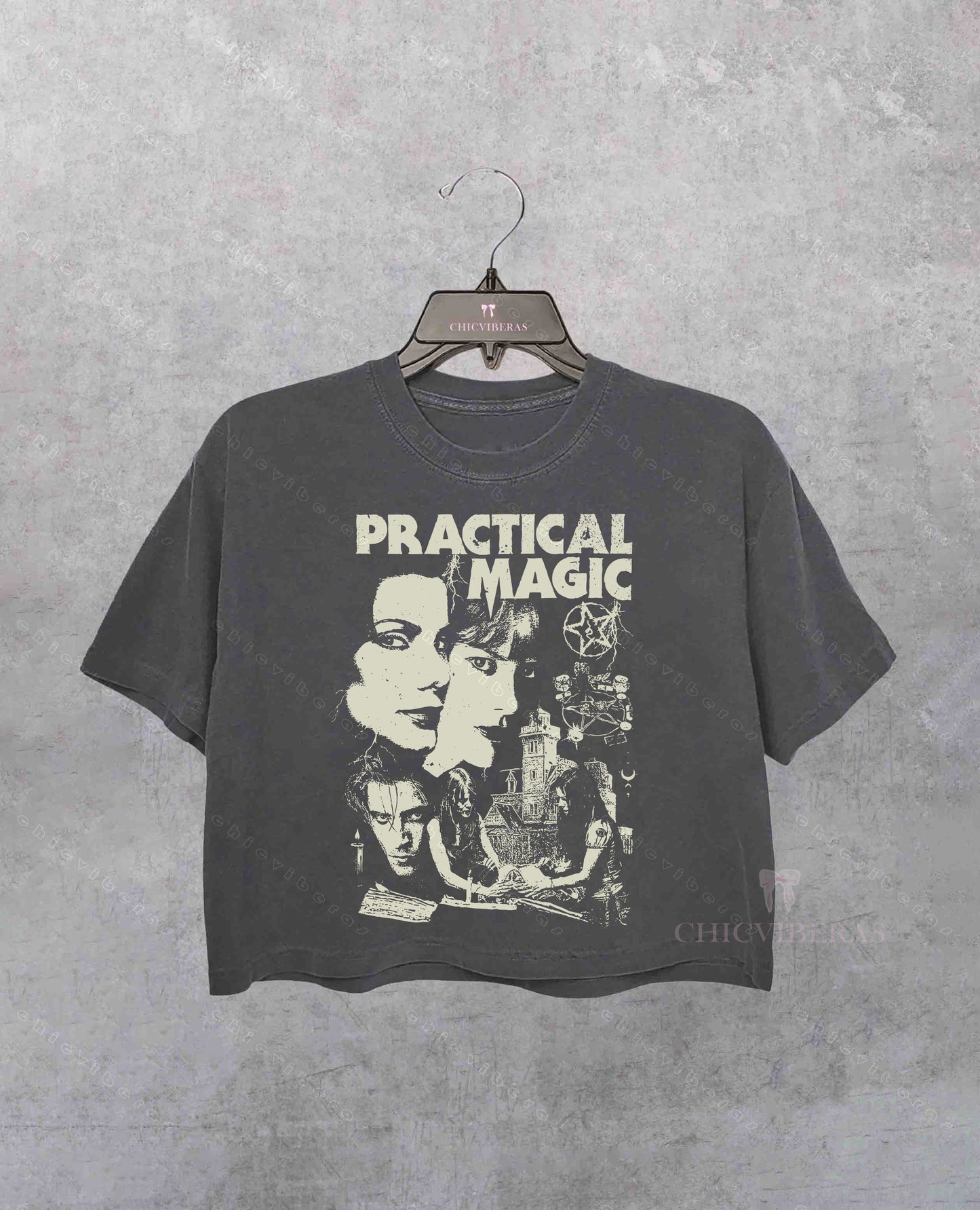 Practical Magic Witch Horror Crop Shirt