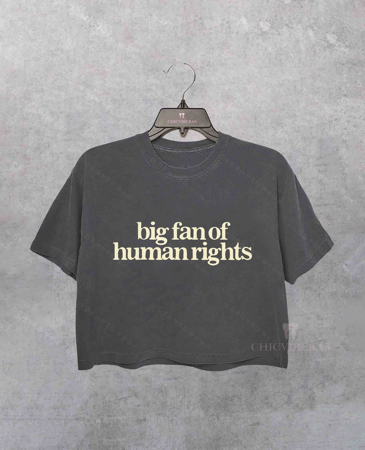 Big Fan Of Human Rights Crop Shirt