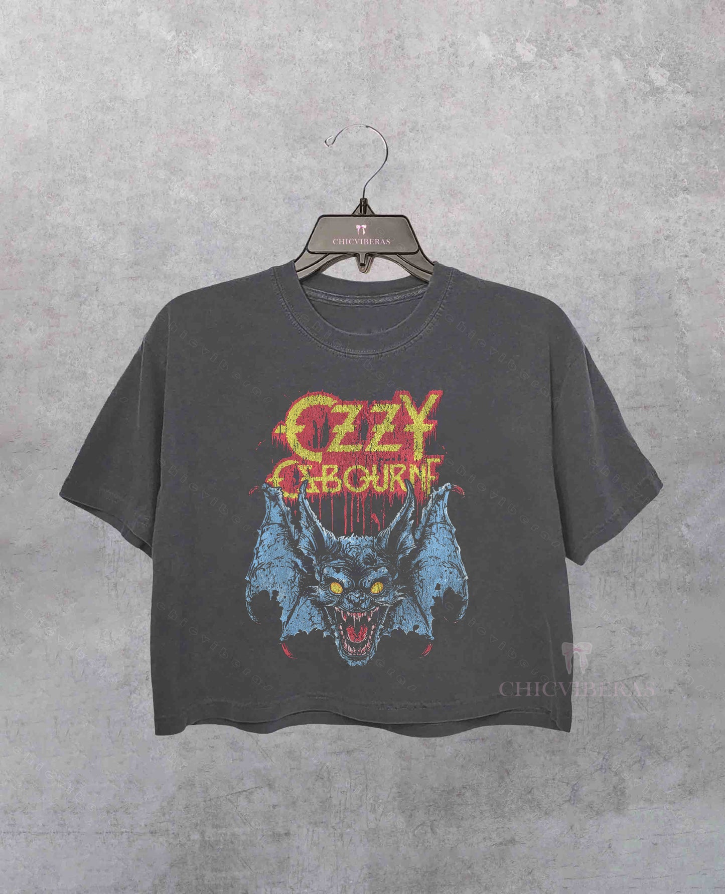 Ozzy Osbourne Graphic Vintage Rock Crop Shirt