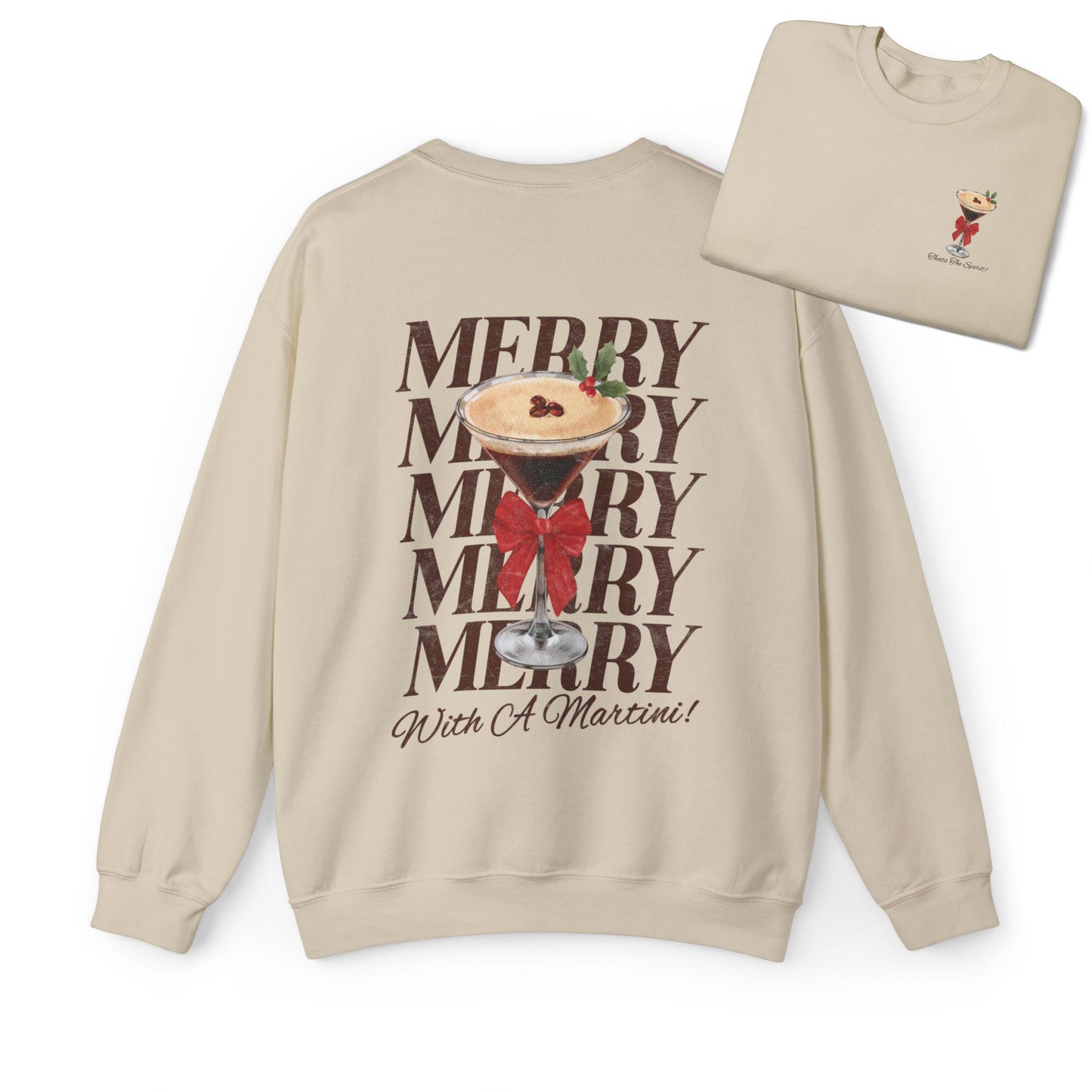 Merry With A Martini Espresso Martini Sweatshirt