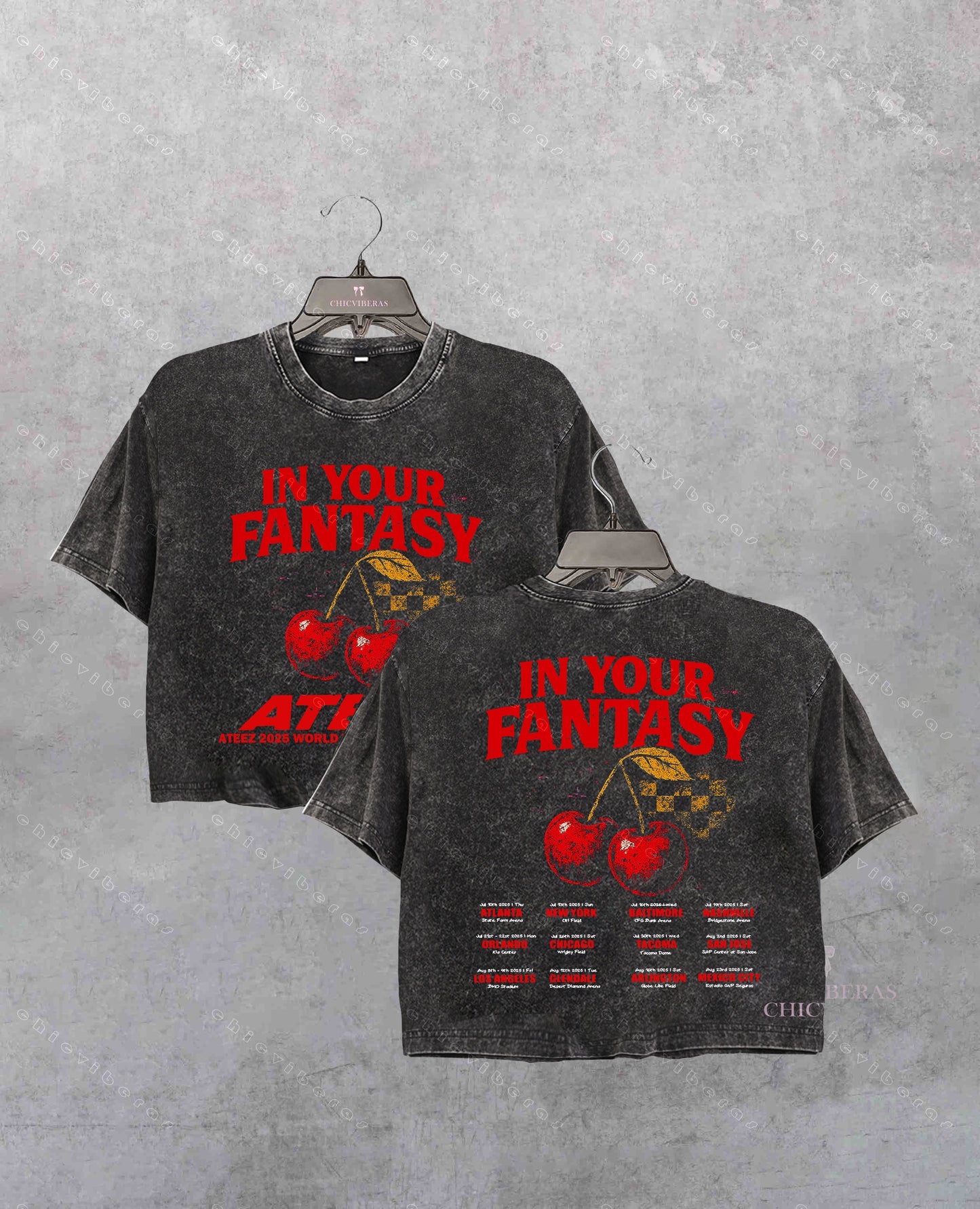 Ateez 2025 World Tour in Your Fantasy Crop Shirt