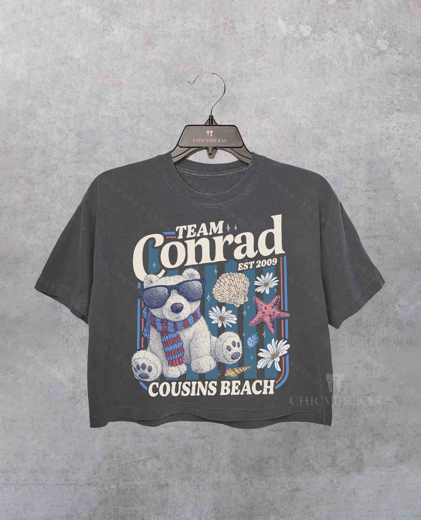 Team Conrad Junior Mint Bear TSITP Crop Shirt