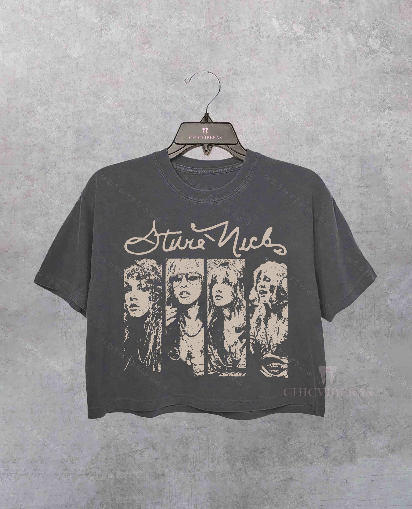 Stevie 90s Concert Vintage Music Crop Shirt