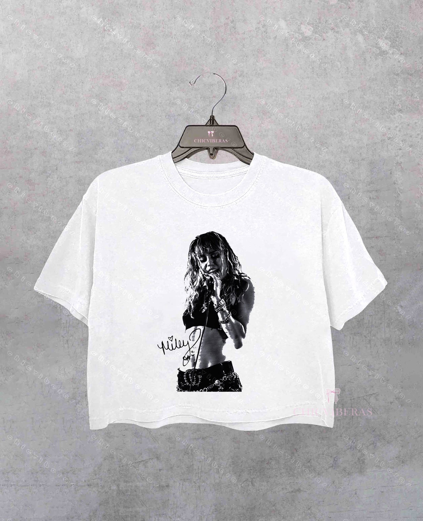 Miley Cyrus 90s Retro Crop Shirt