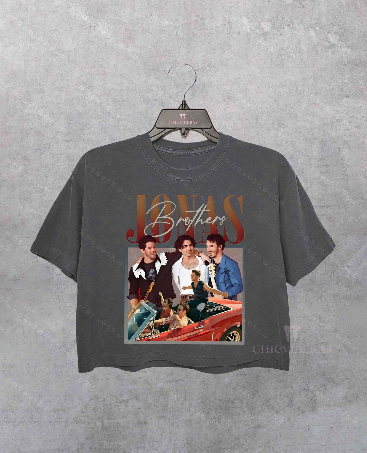 Jonas Brothers Retro Car Crop Shirt