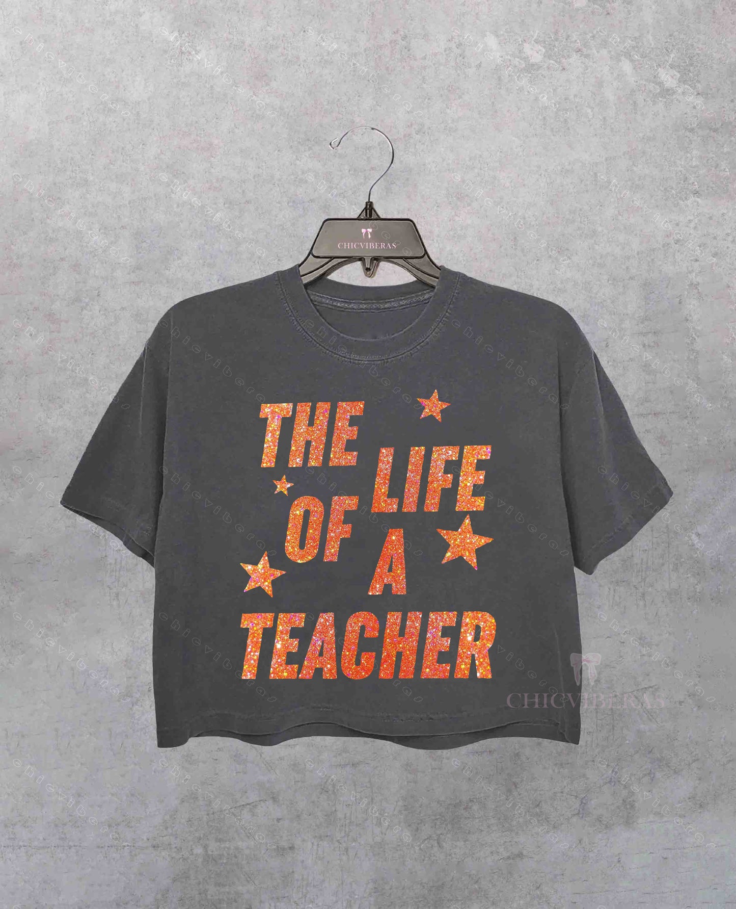 The Life Of A Teacher Back To School Crop Shirt