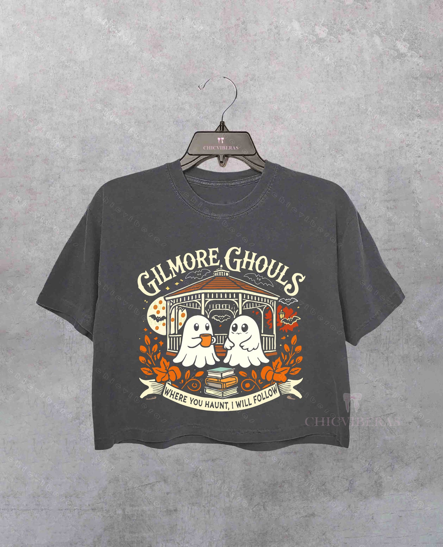 Gilmore Ghouls Spooky Season Crop Shirt