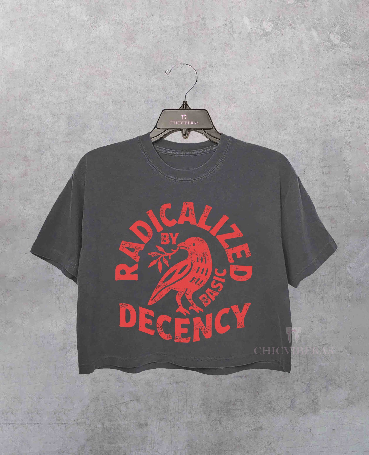 Radicalized By Basic Decency Social Justice Crop Shirt
